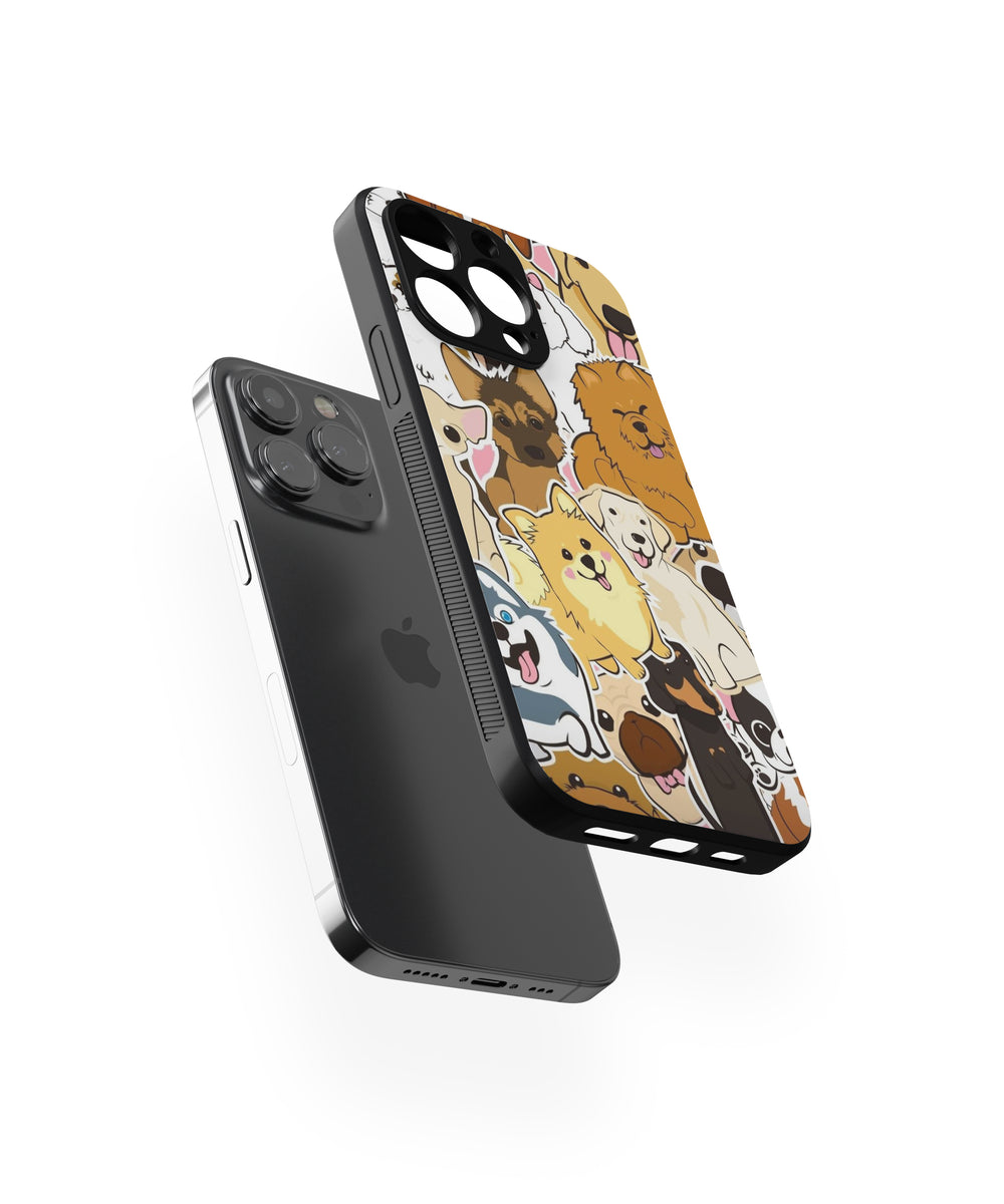 Many Types Dogs Hybrid Metal TPU Case CaseCue