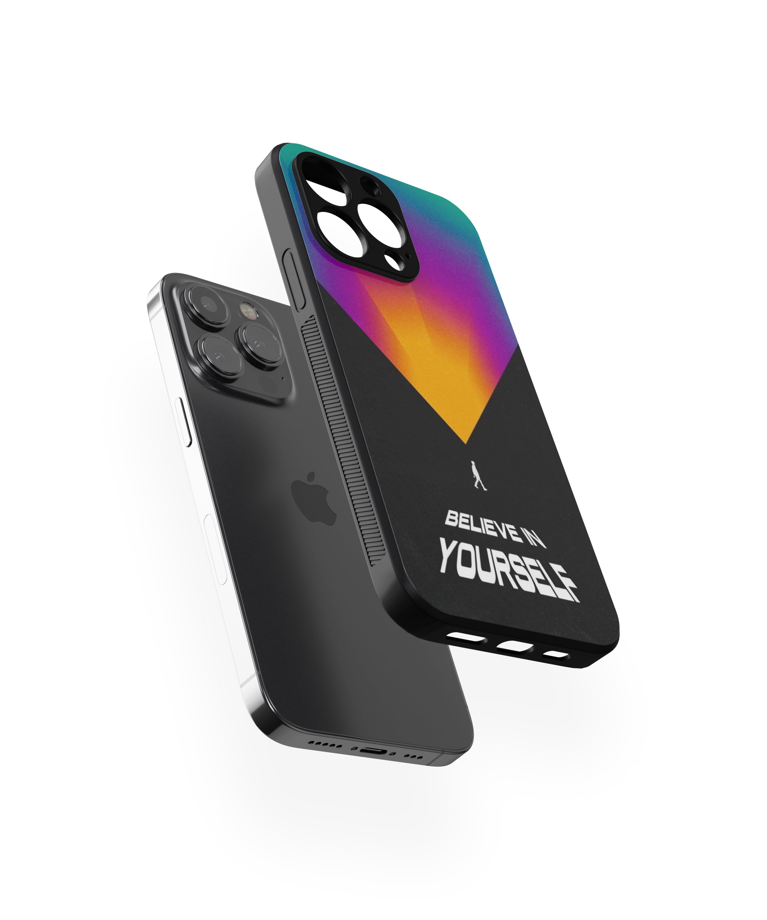 BELIEVE IN YOURSELF  Hybrid Metal TPU Case