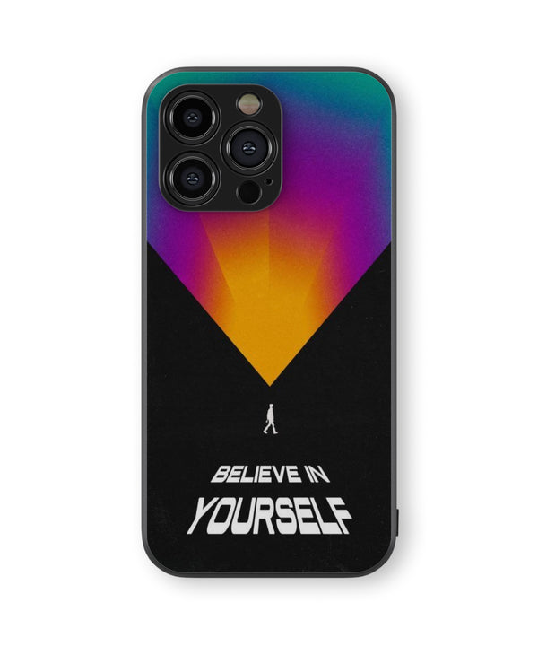 BELIEVE IN YOURSELF  Hybrid Metal TPU Case