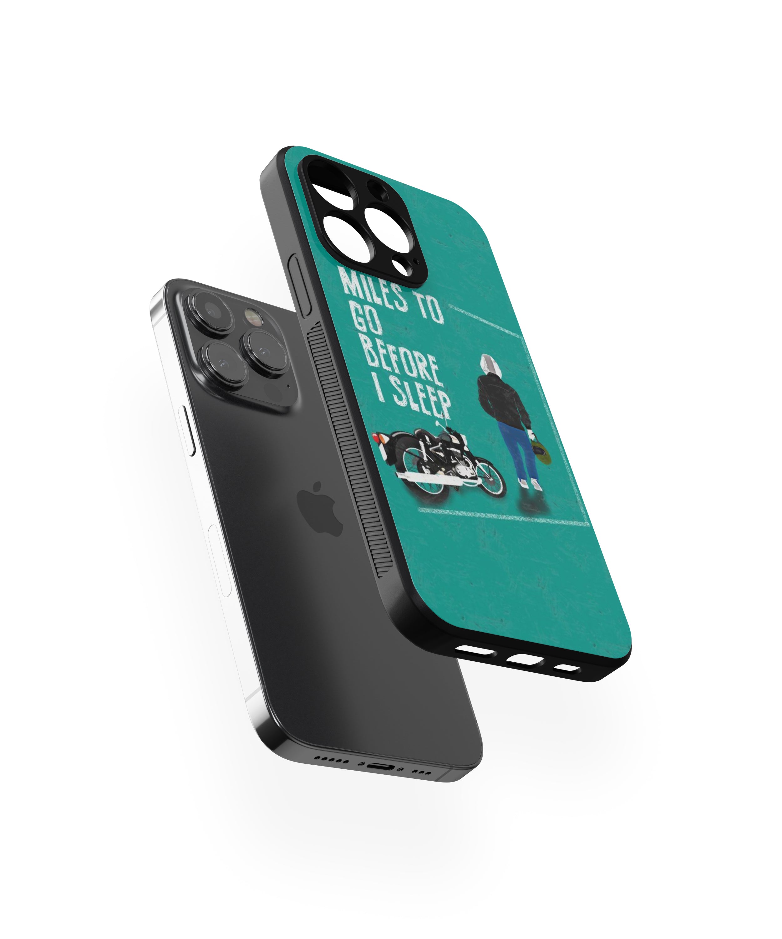 MILES TO GO BEFORE I SLEEP  Hybrid Metal TPU Case