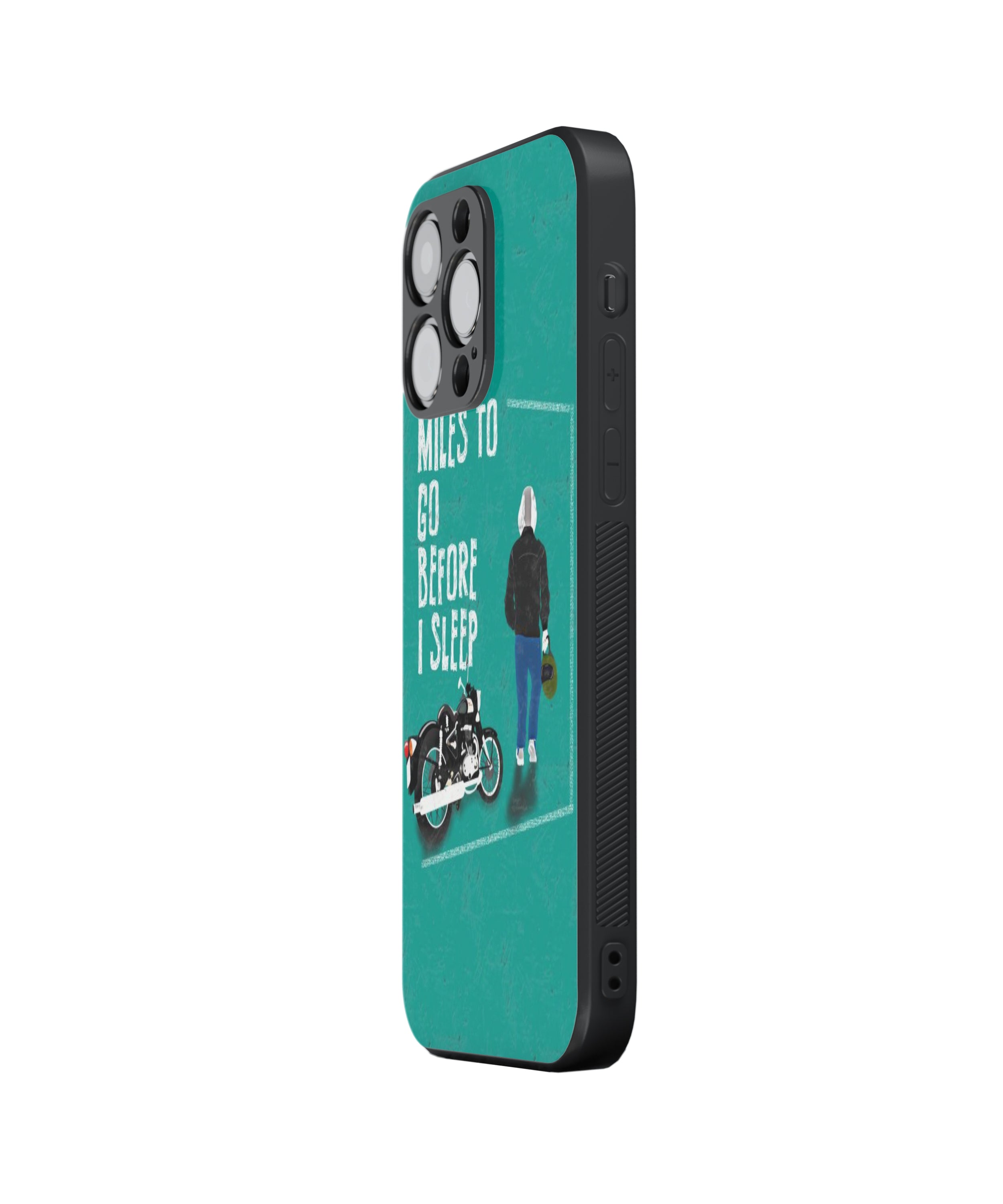 MILES TO GO BEFORE I SLEEP  Hybrid Metal TPU Case