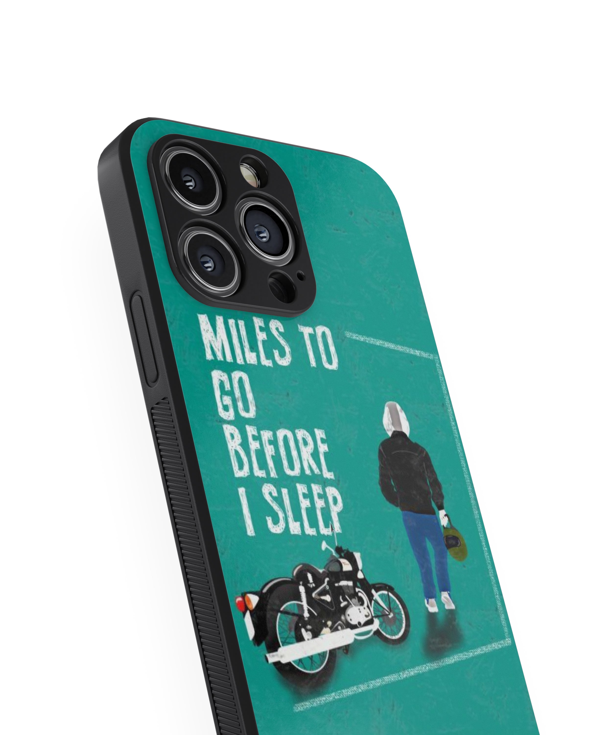 MILES TO GO BEFORE I SLEEP  Hybrid Metal TPU Case