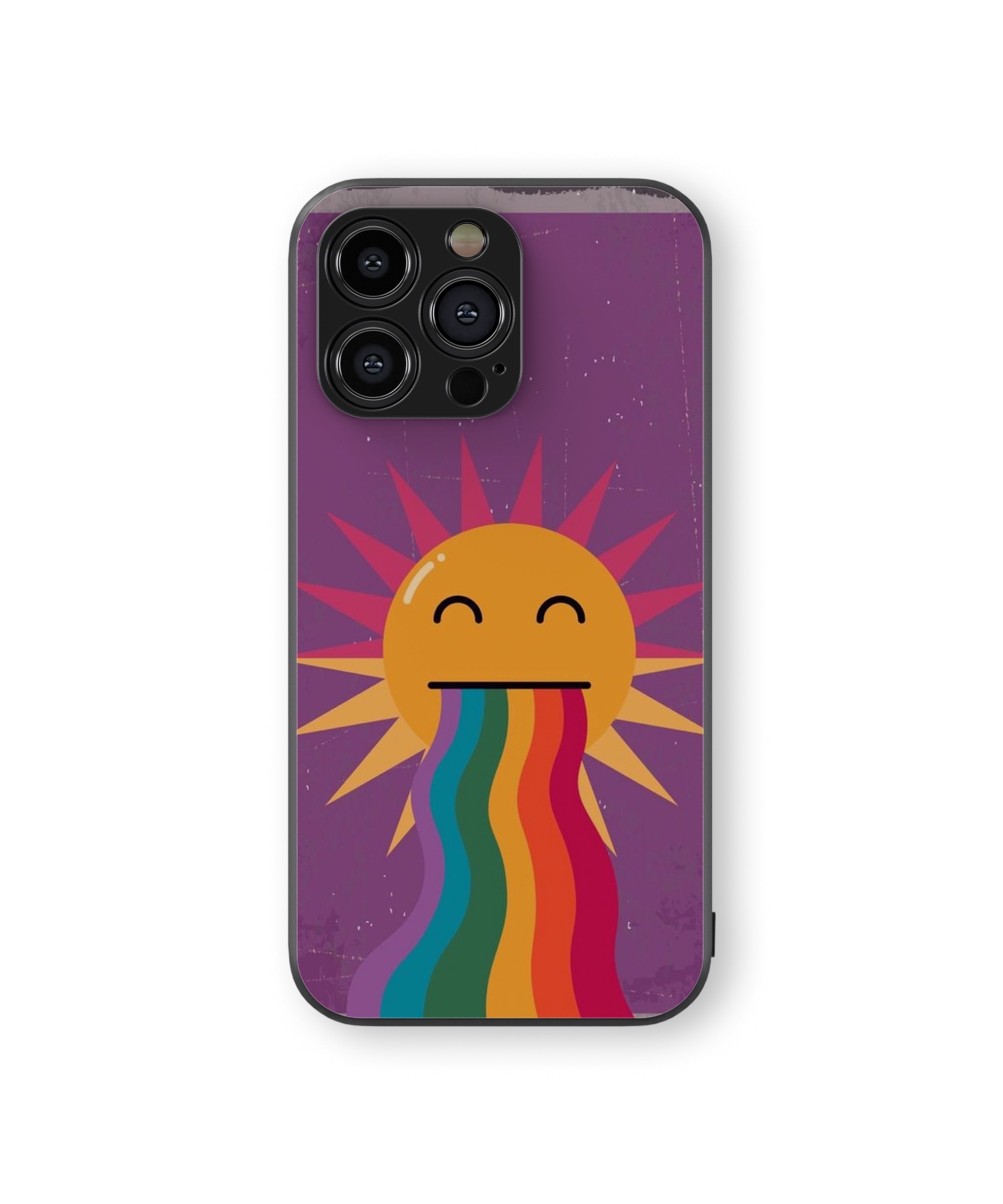 Rainbow Sun Hybrid Metal TPU Case