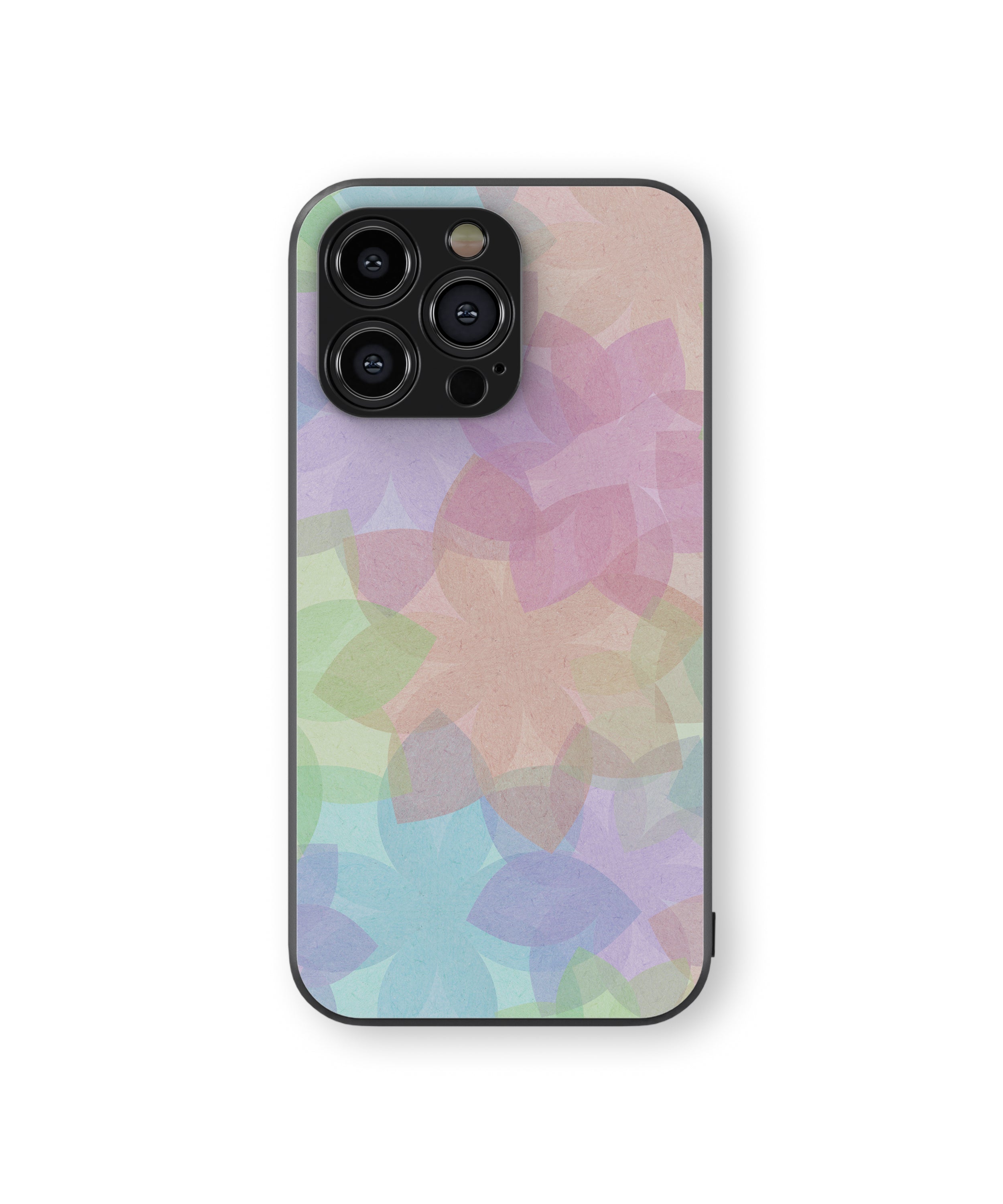 Colourful Flower Pattern Hybrid Metal TPU Case