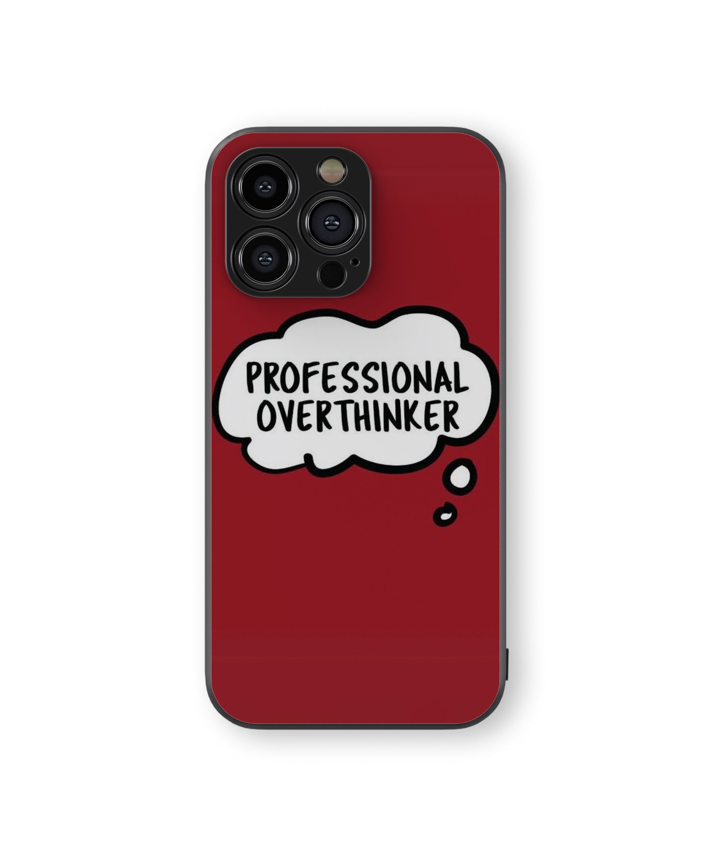PROFESSIONAL OVERTHINKER Hybrid Metal TPU Case