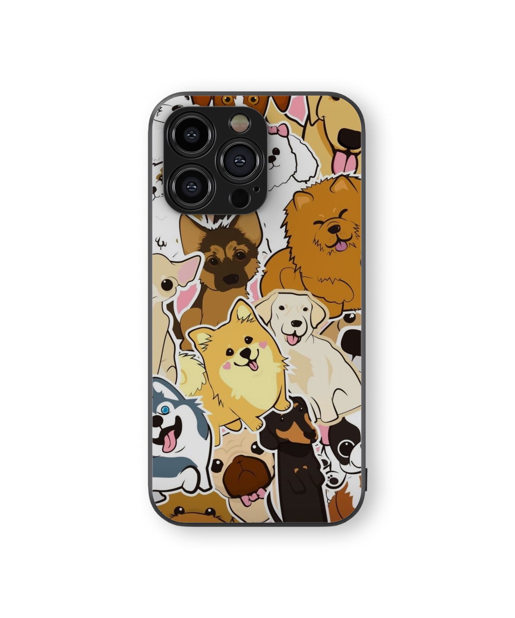 Many Types Dogs Hybrid Metal TPU Case CaseCue