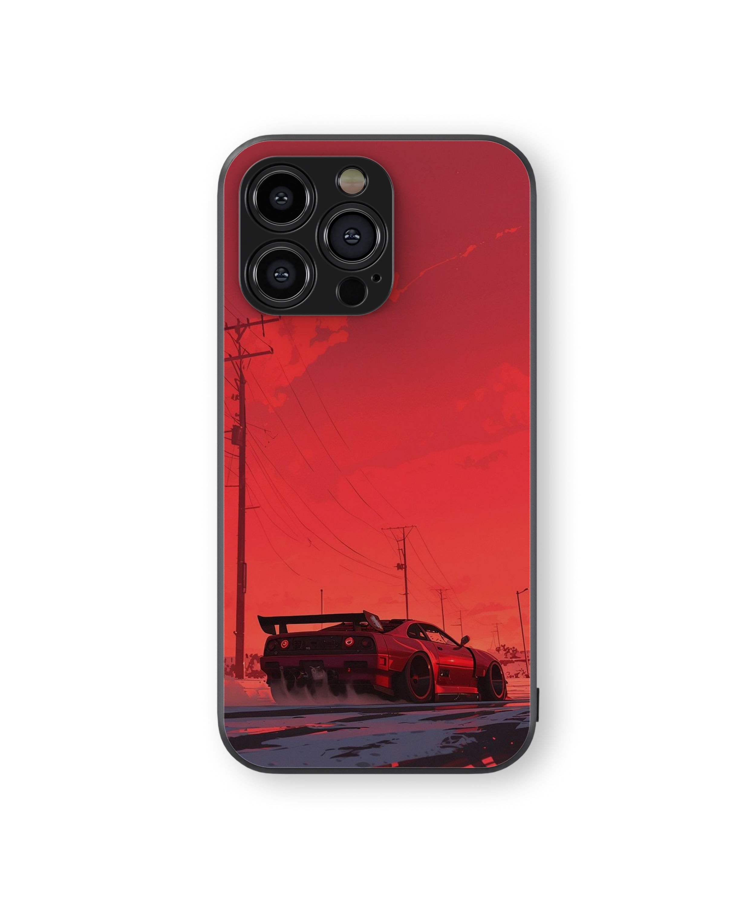 High Speed Racing Car Hybrid Metal TPU Case