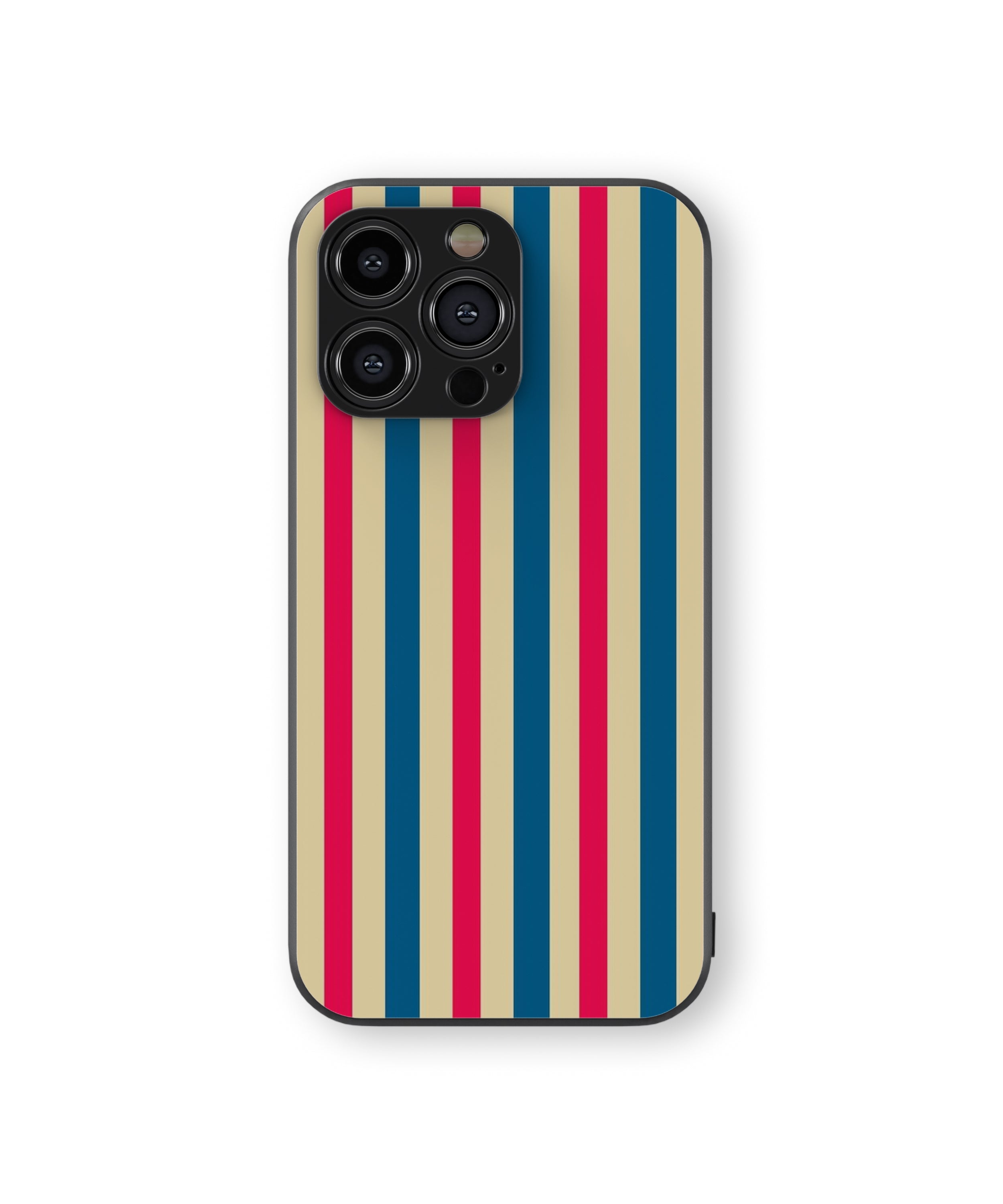 Multicolour Stripe Pattern Hybrid Metal TPU Case
