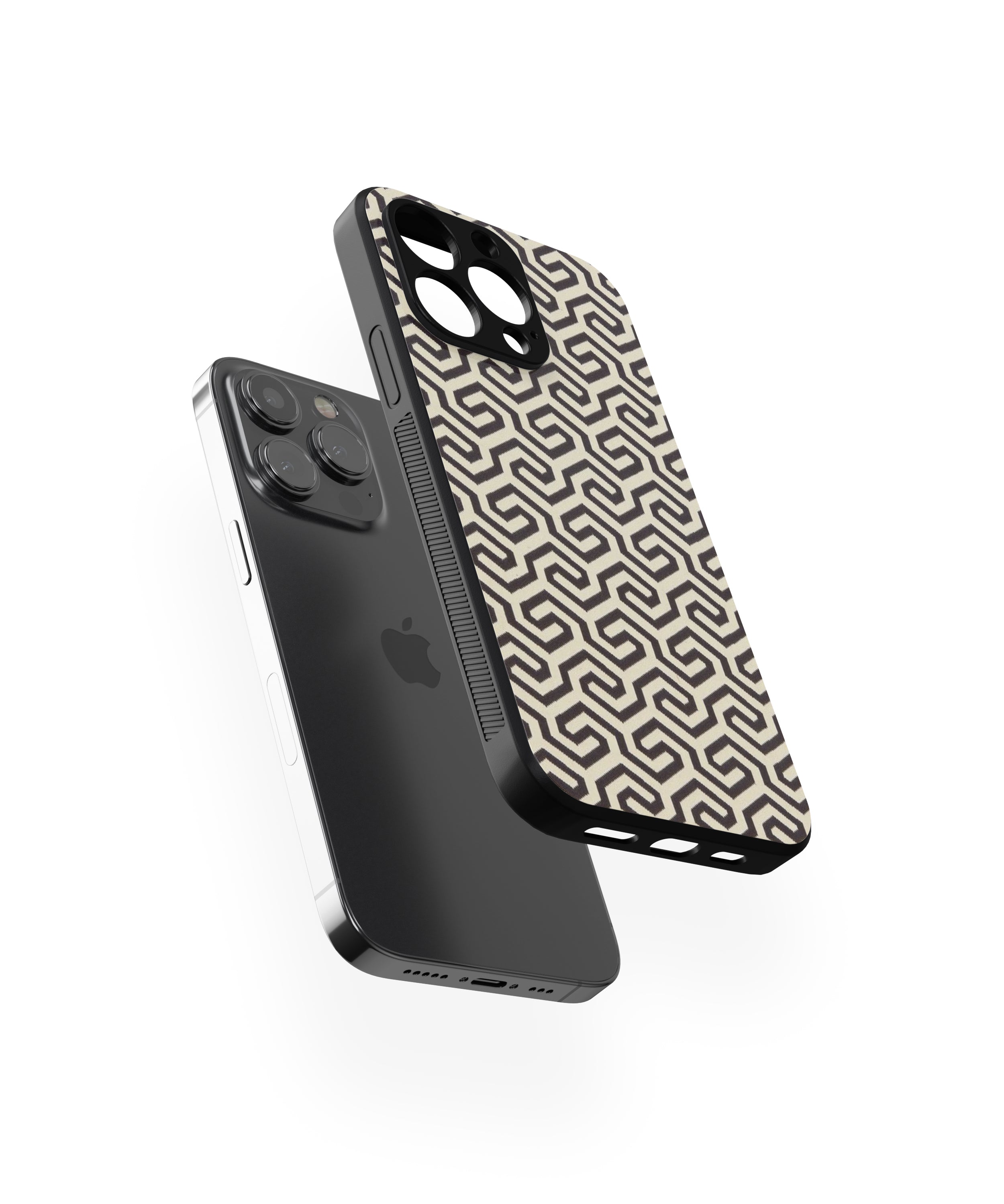 Pattern Hybrid Metal TPU Case