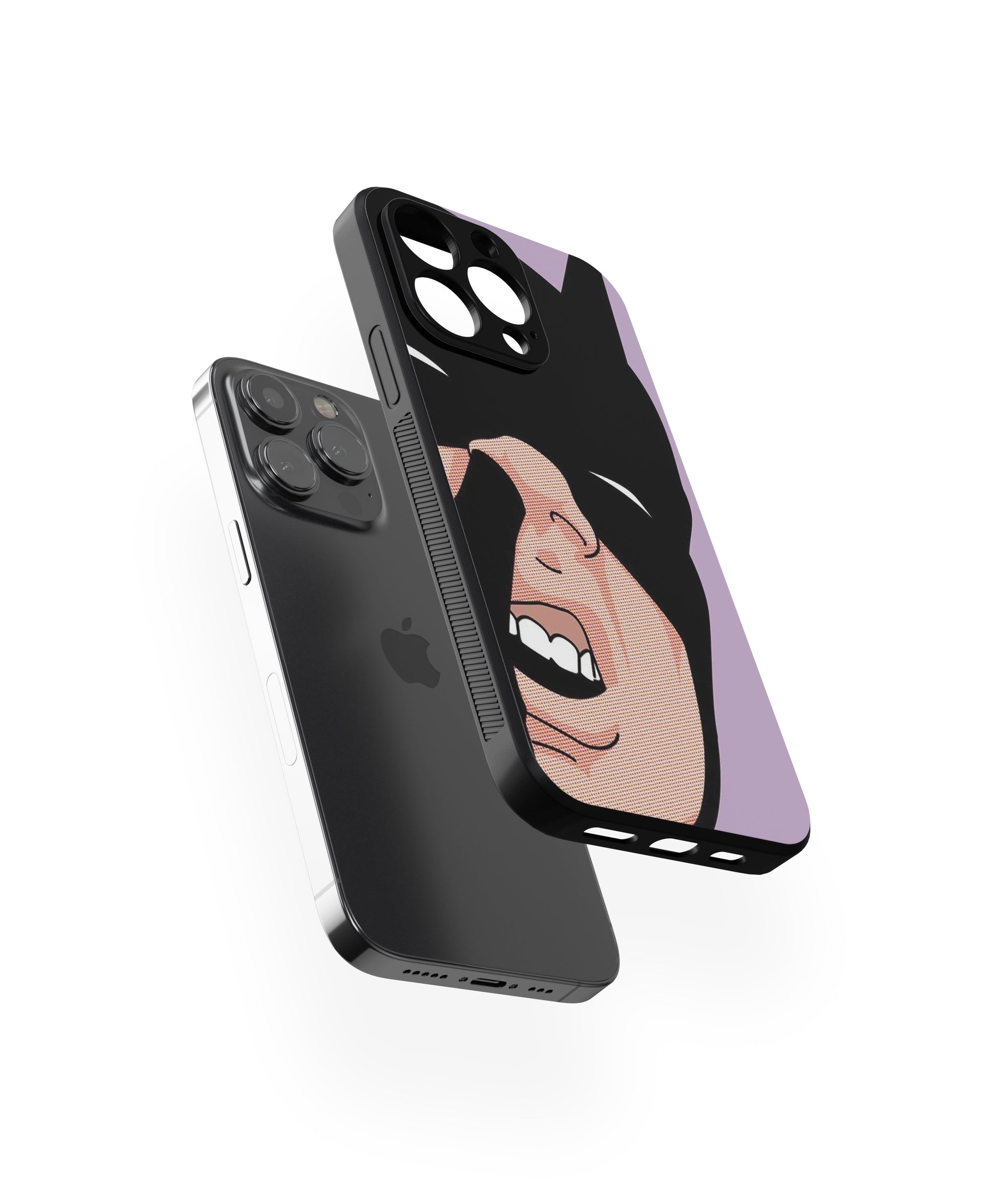 Bat Men Purple Hybrid TPU Case