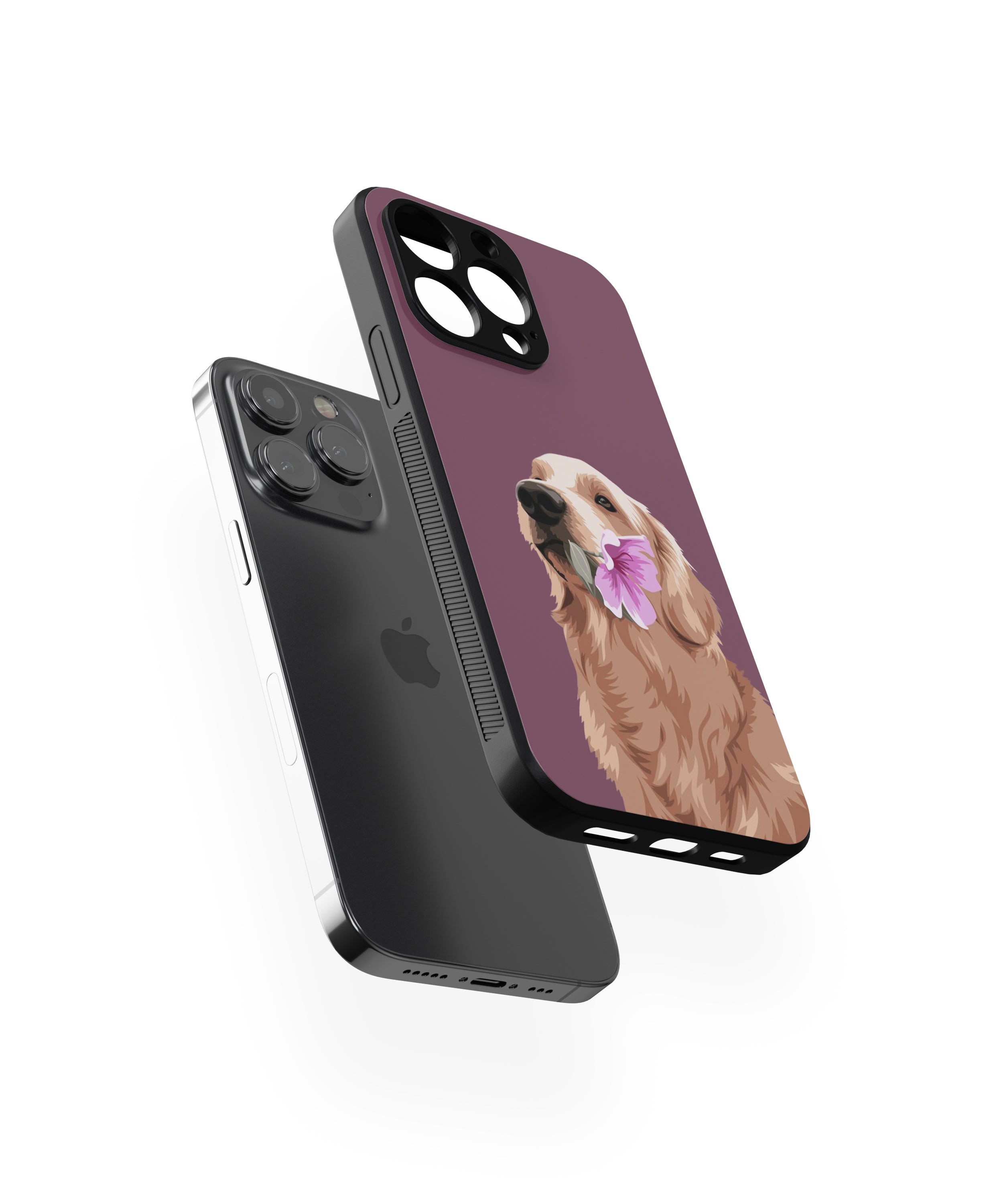 Labrador Dog Hybrid Metal TPU Case