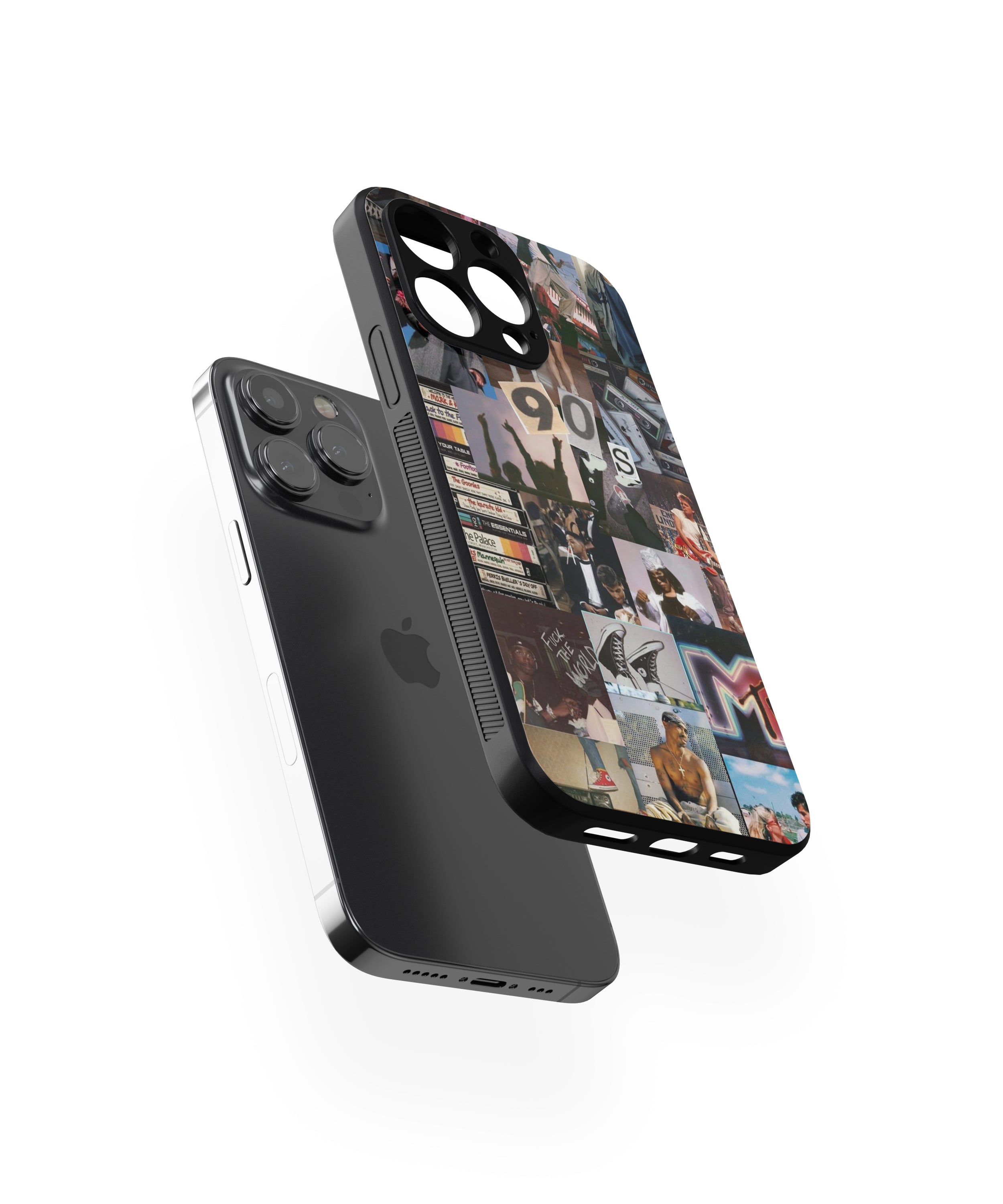 90'S Hybrid Metal TPU Case