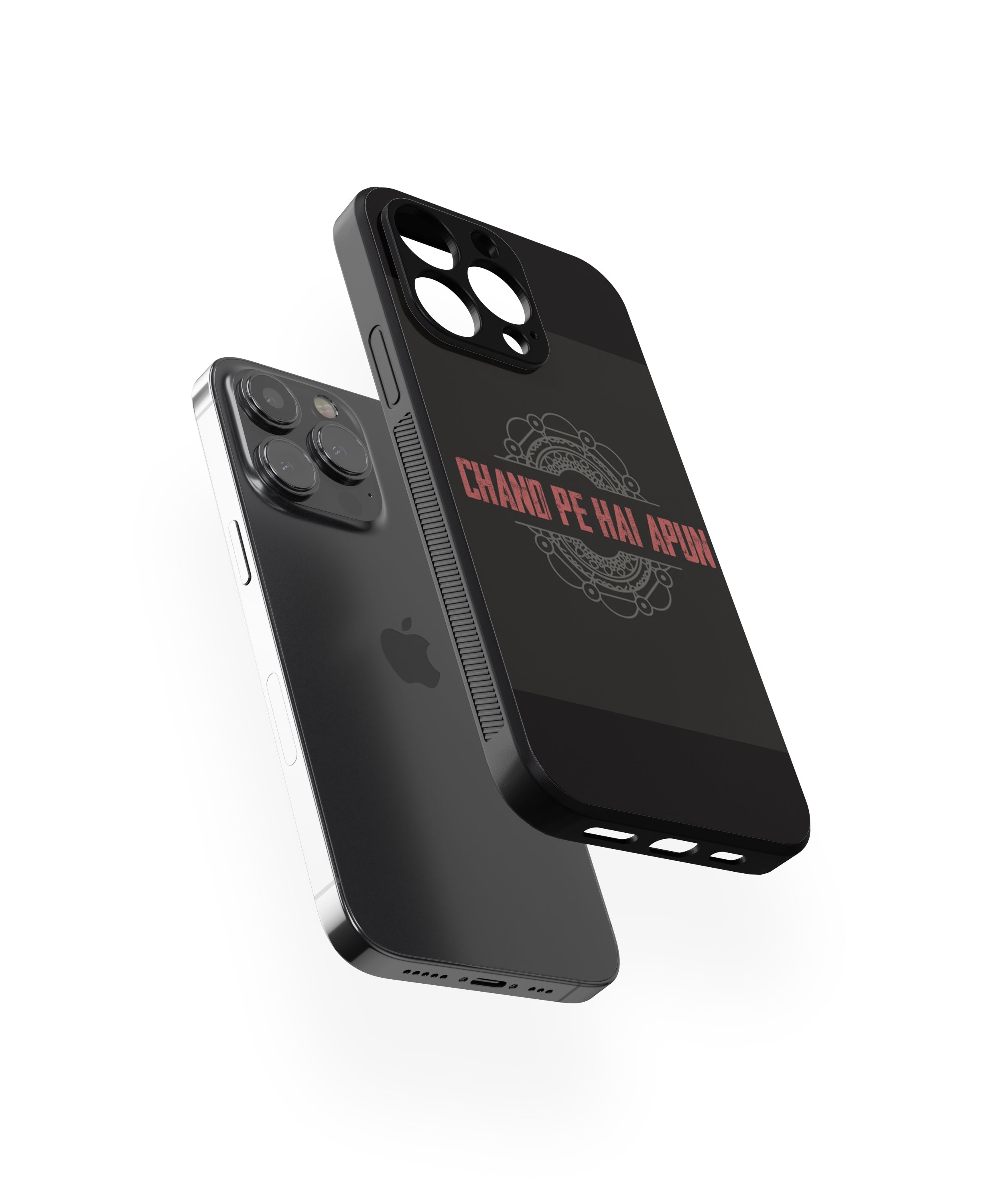 CHAND PE HAI APUN Hybrid Metal TPU Case