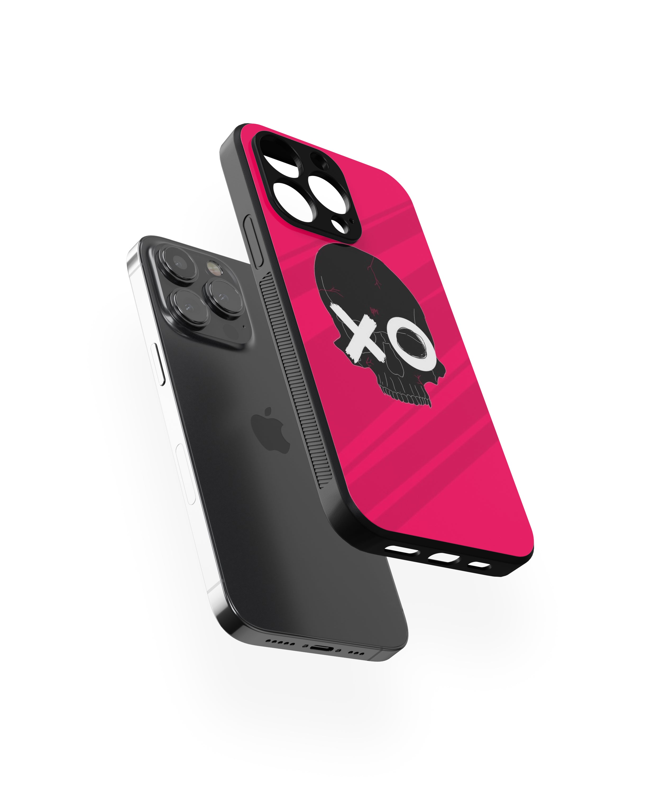 Red XO Hybrid Metal TPU Case