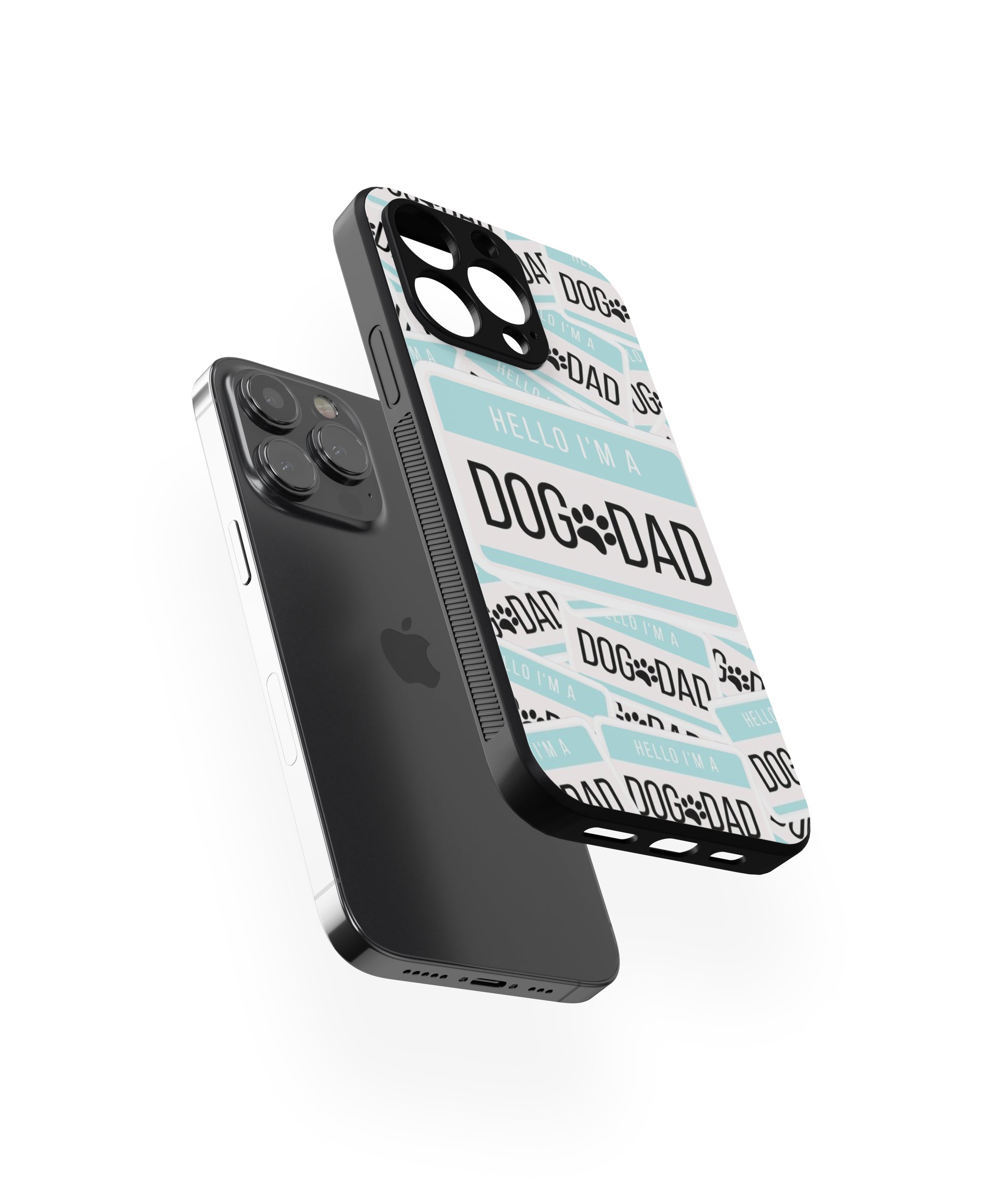 Hello I am a Dog Dad Hybrid Metal TPU Case