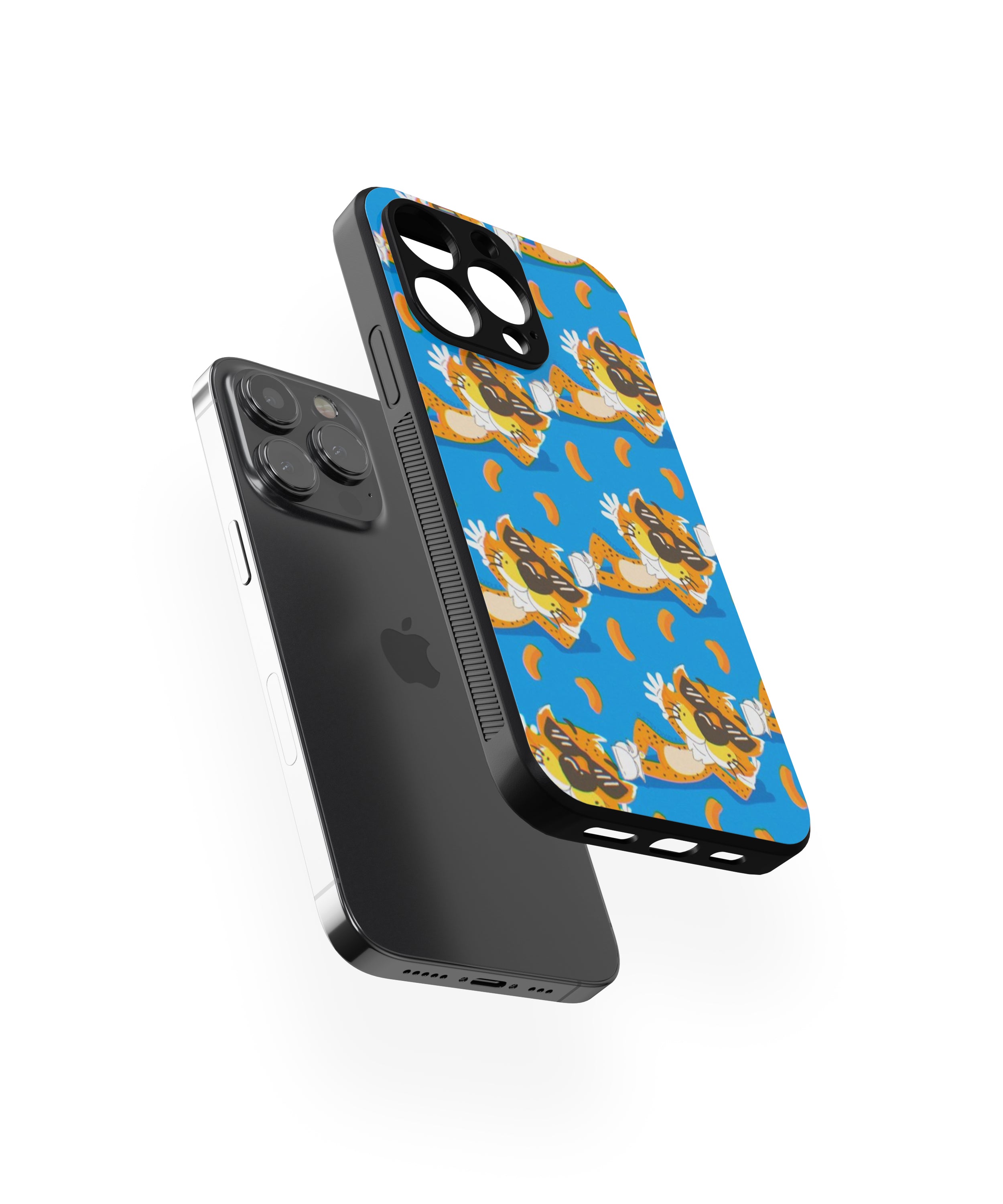 Cat With Sunglasses Hybrid Metal TPU Case