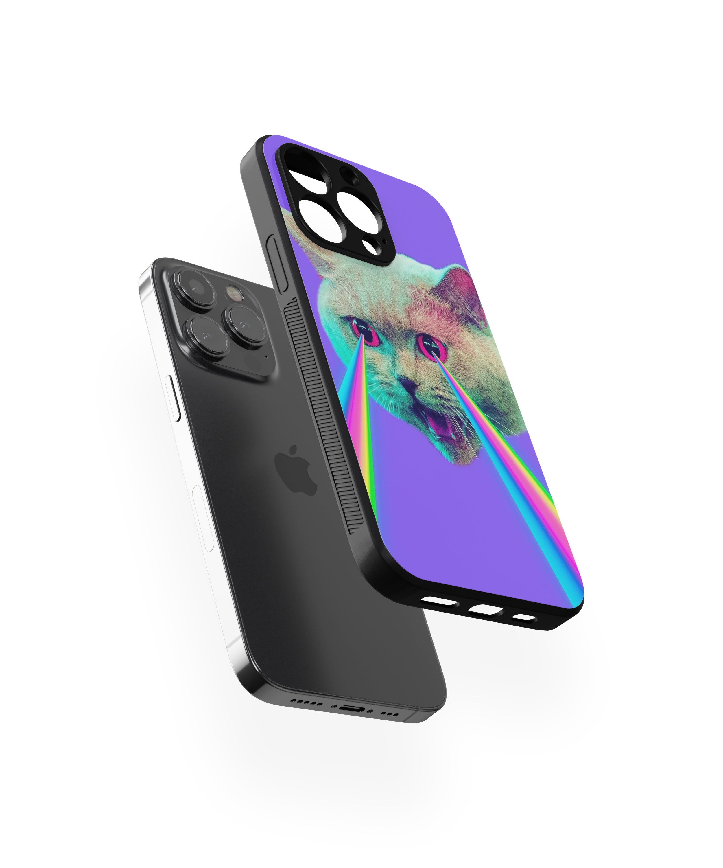 Cat Eye Rainbow Hybrid TPU Case