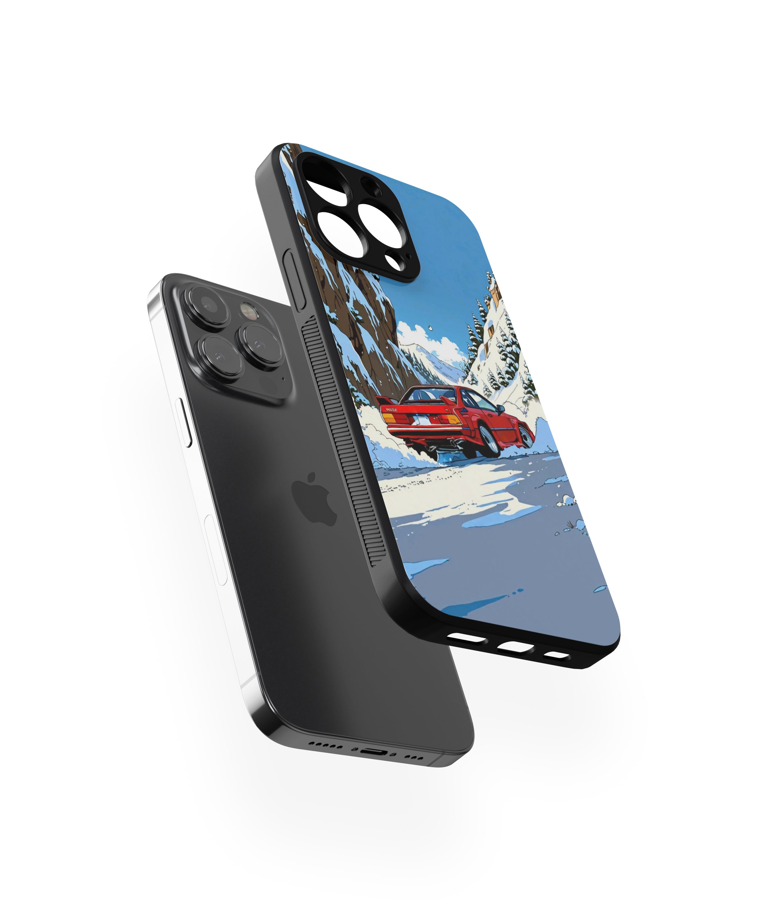 Car In Himalaya Hybrid Metal TPU Case