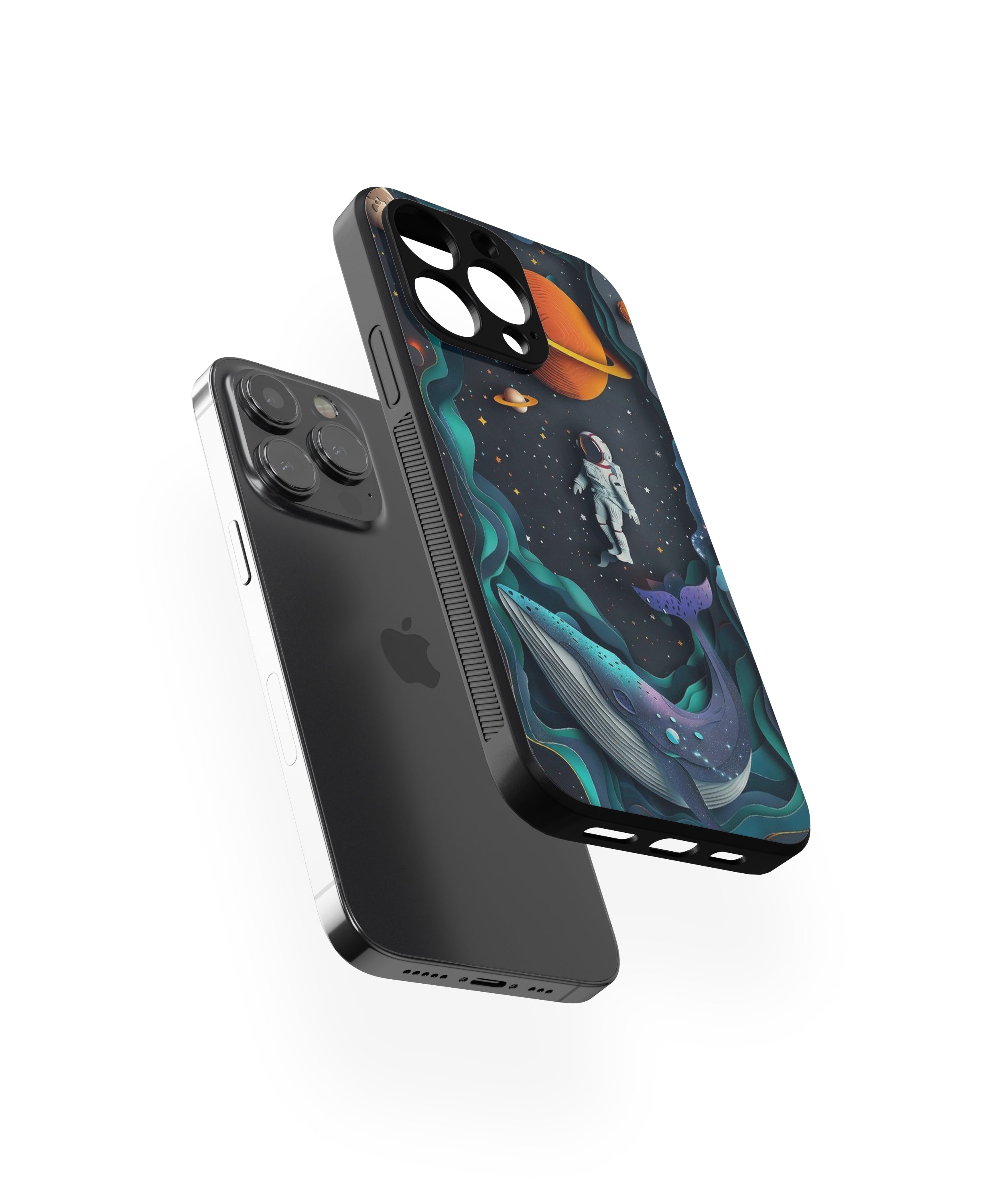 FISH & Astronaut Hybrid Metal TPU Case
