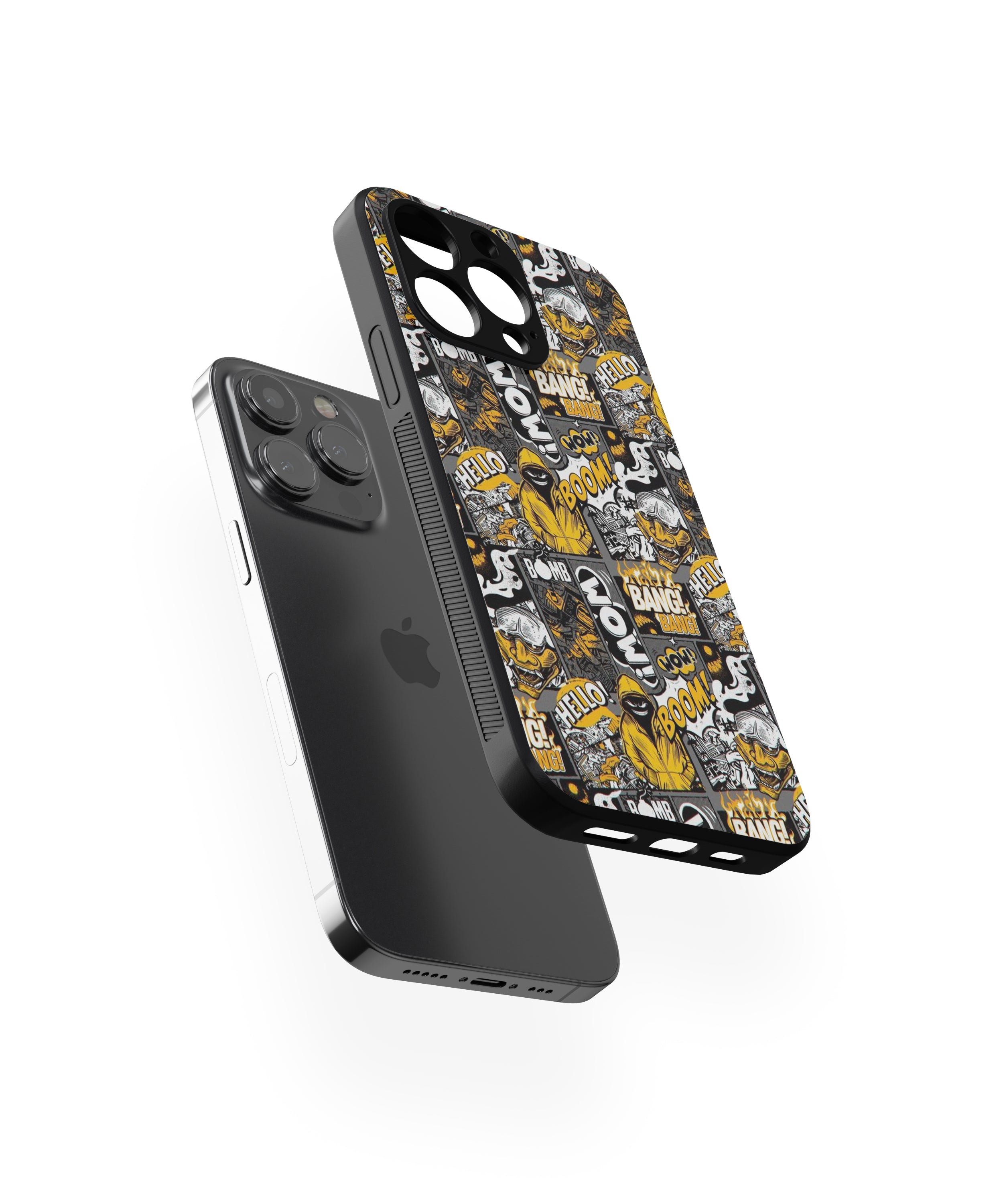 Hello Boom Bang Hybrid Metal TPU Case