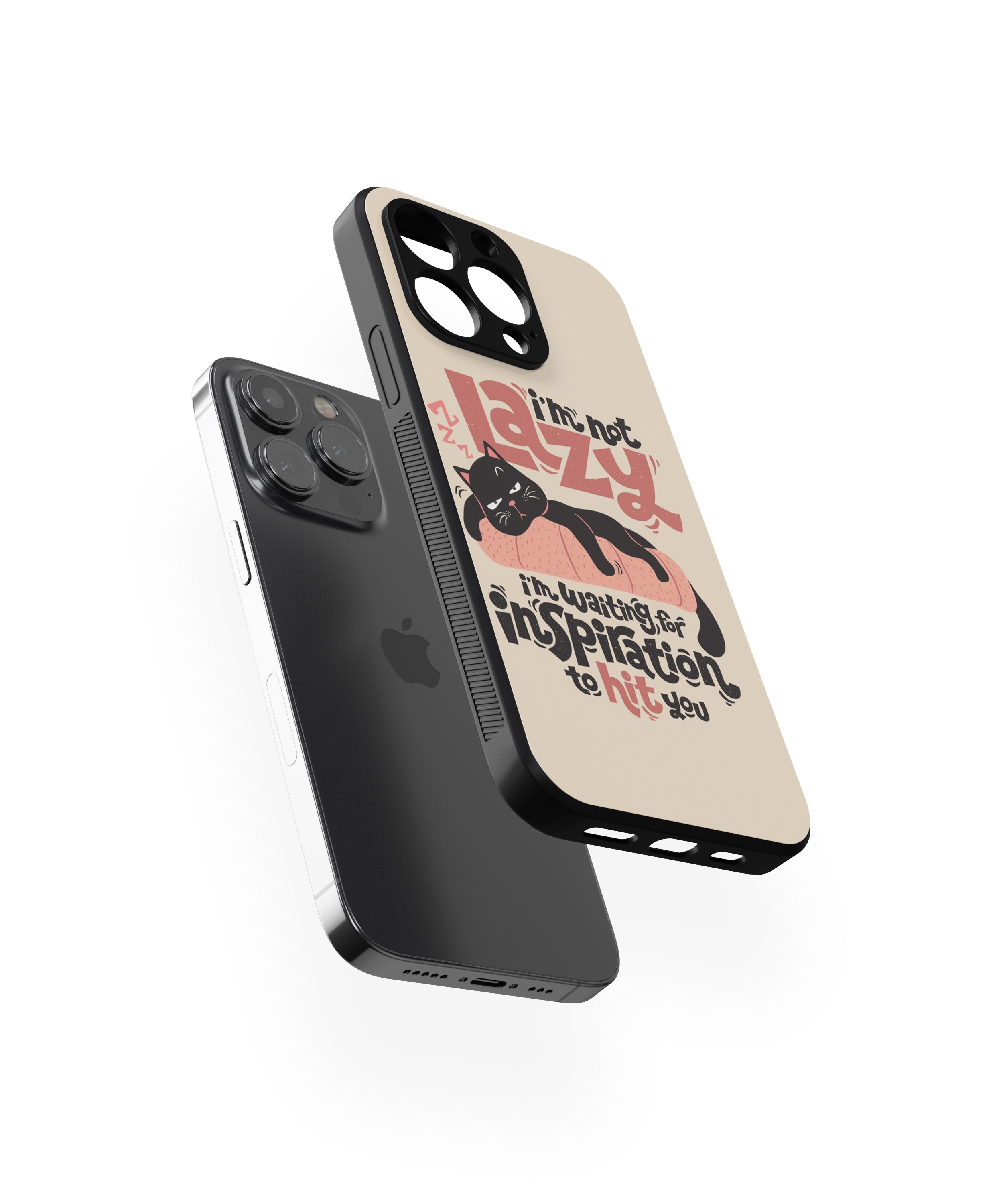 I am not Lazy Hybrid Metal TPU Case