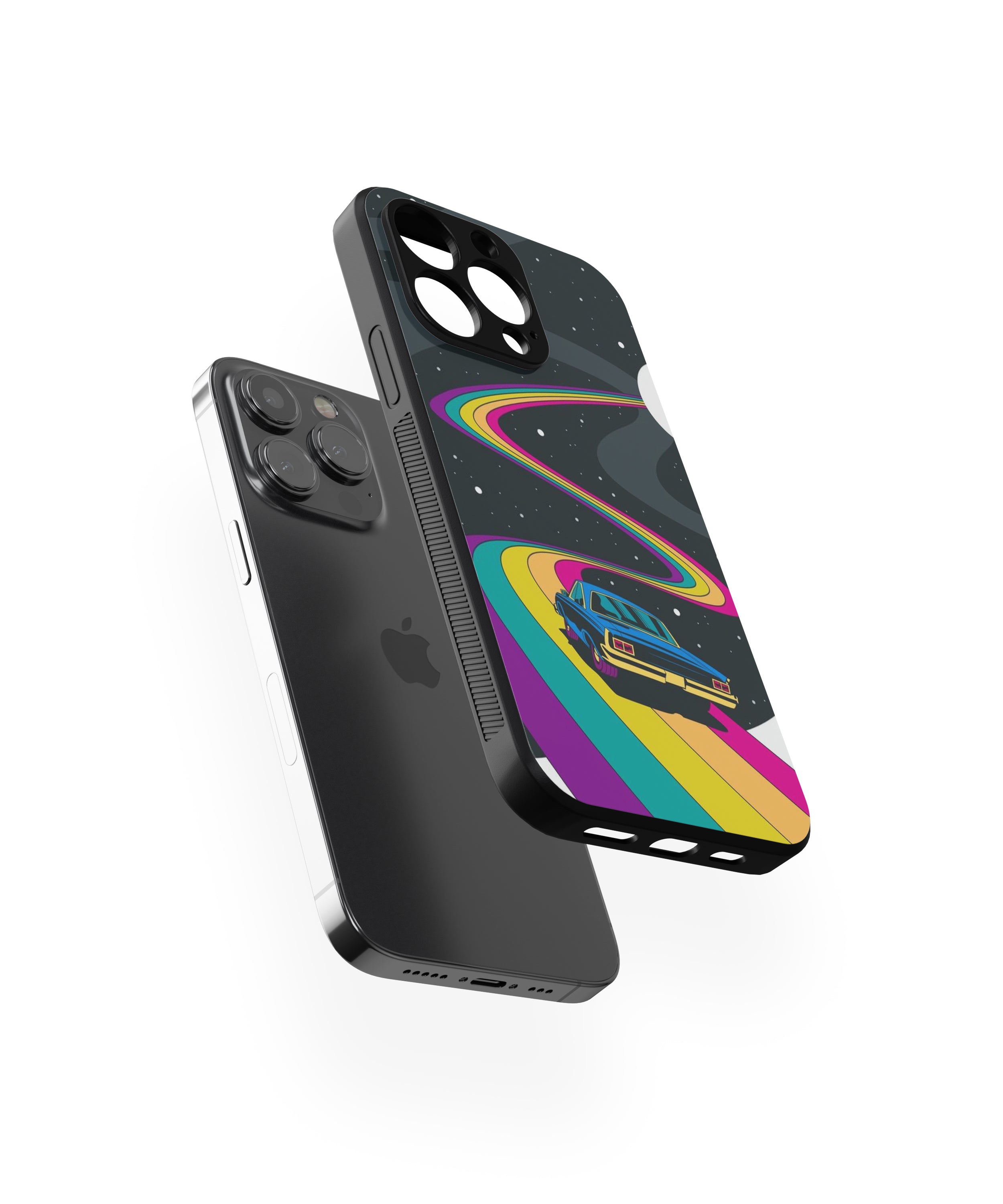 Colourful Car Hybrid Metal TPU Case