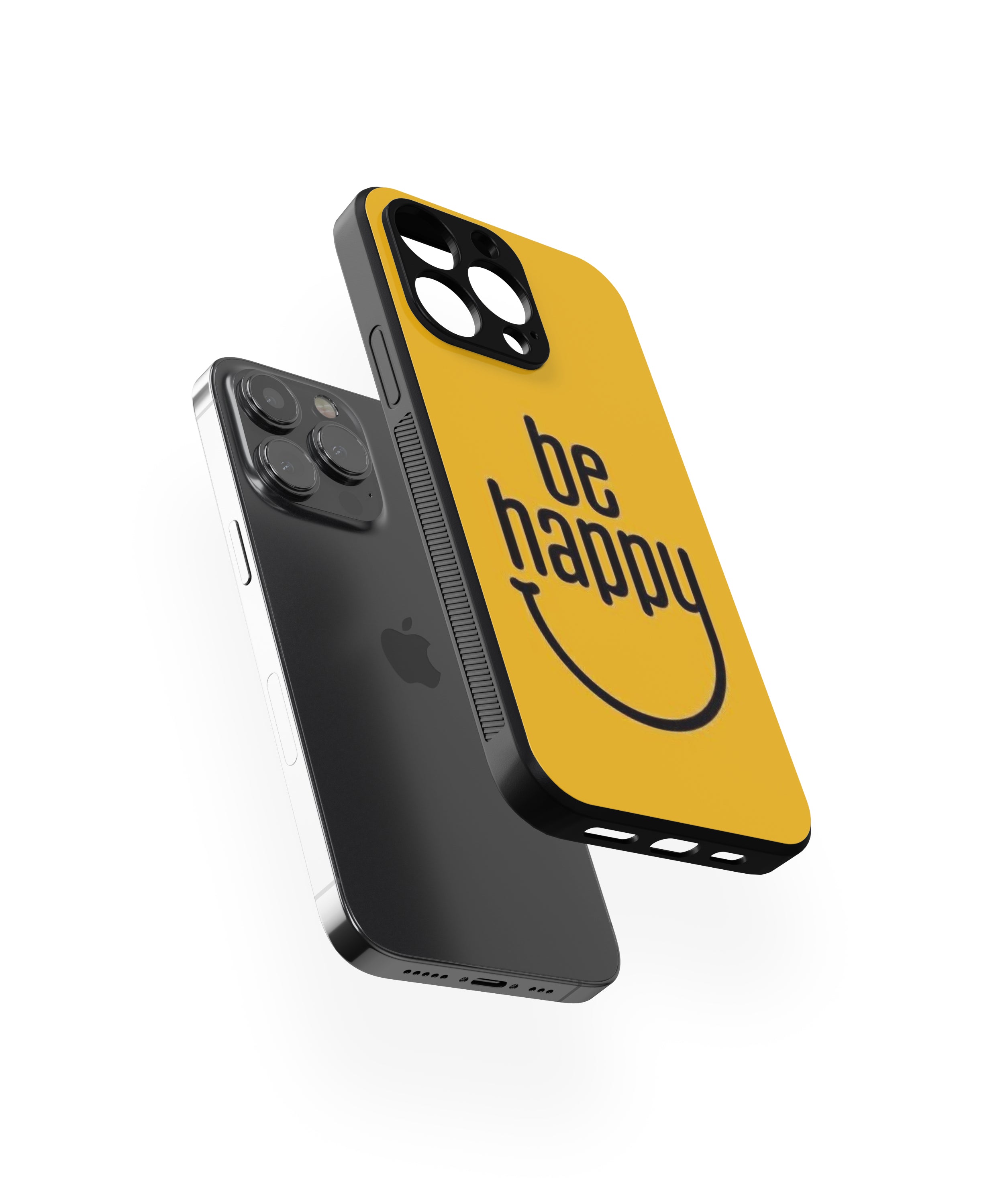 Be Happy Hybrid Metal TPU Case