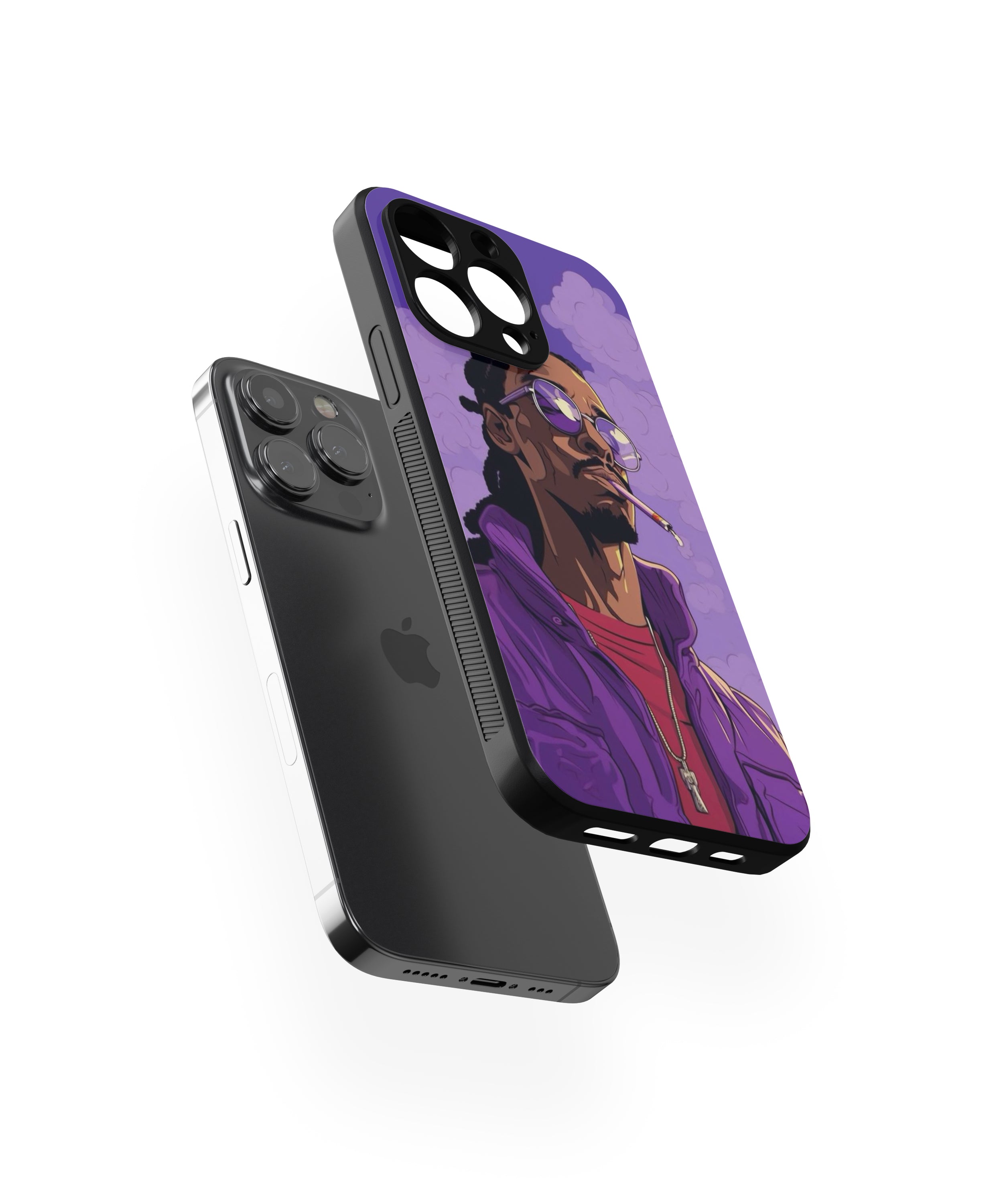 Smoking Hip Hop Hybrid Metal TPU Case