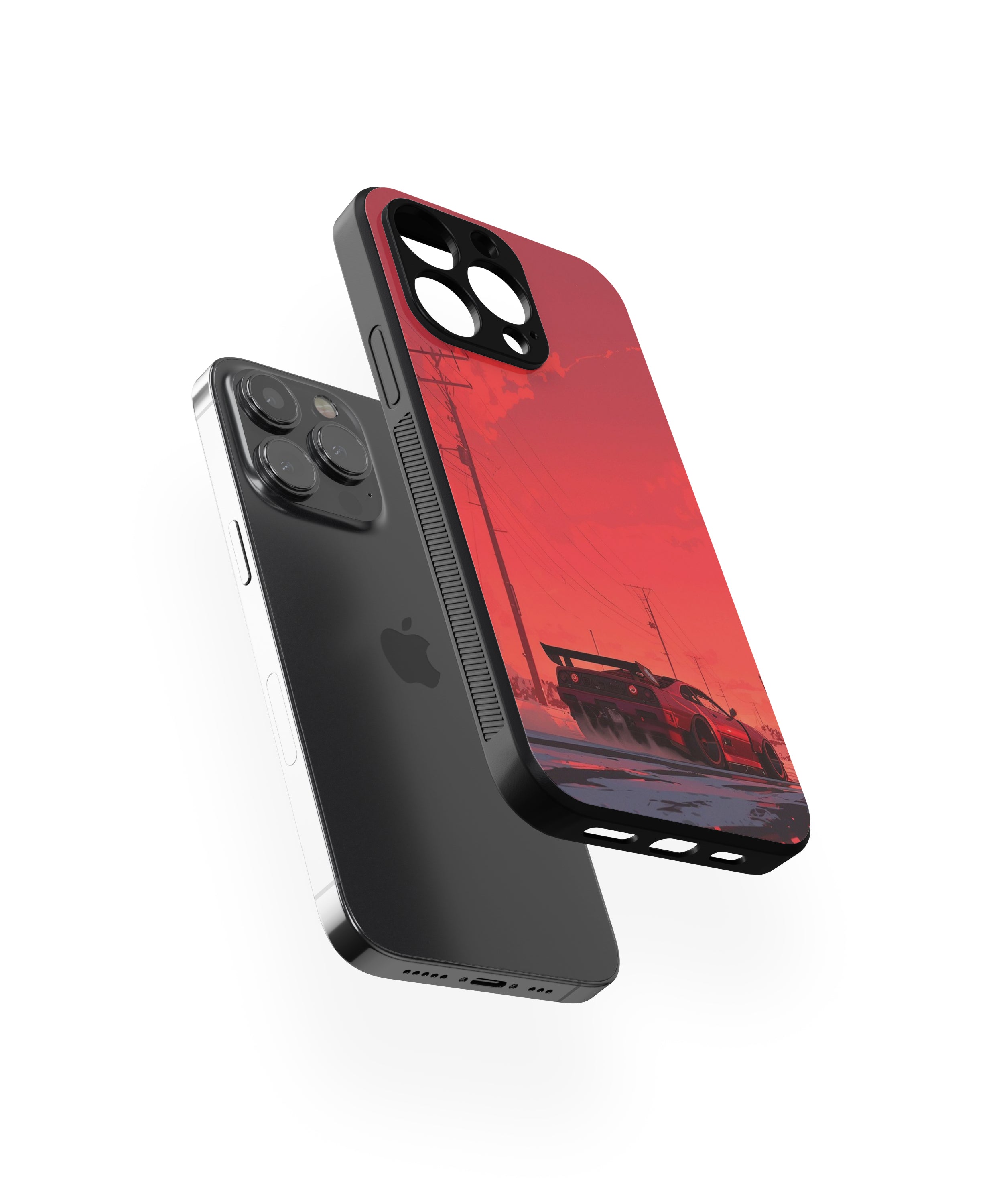 High Speed Racing Car Hybrid Metal TPU Case