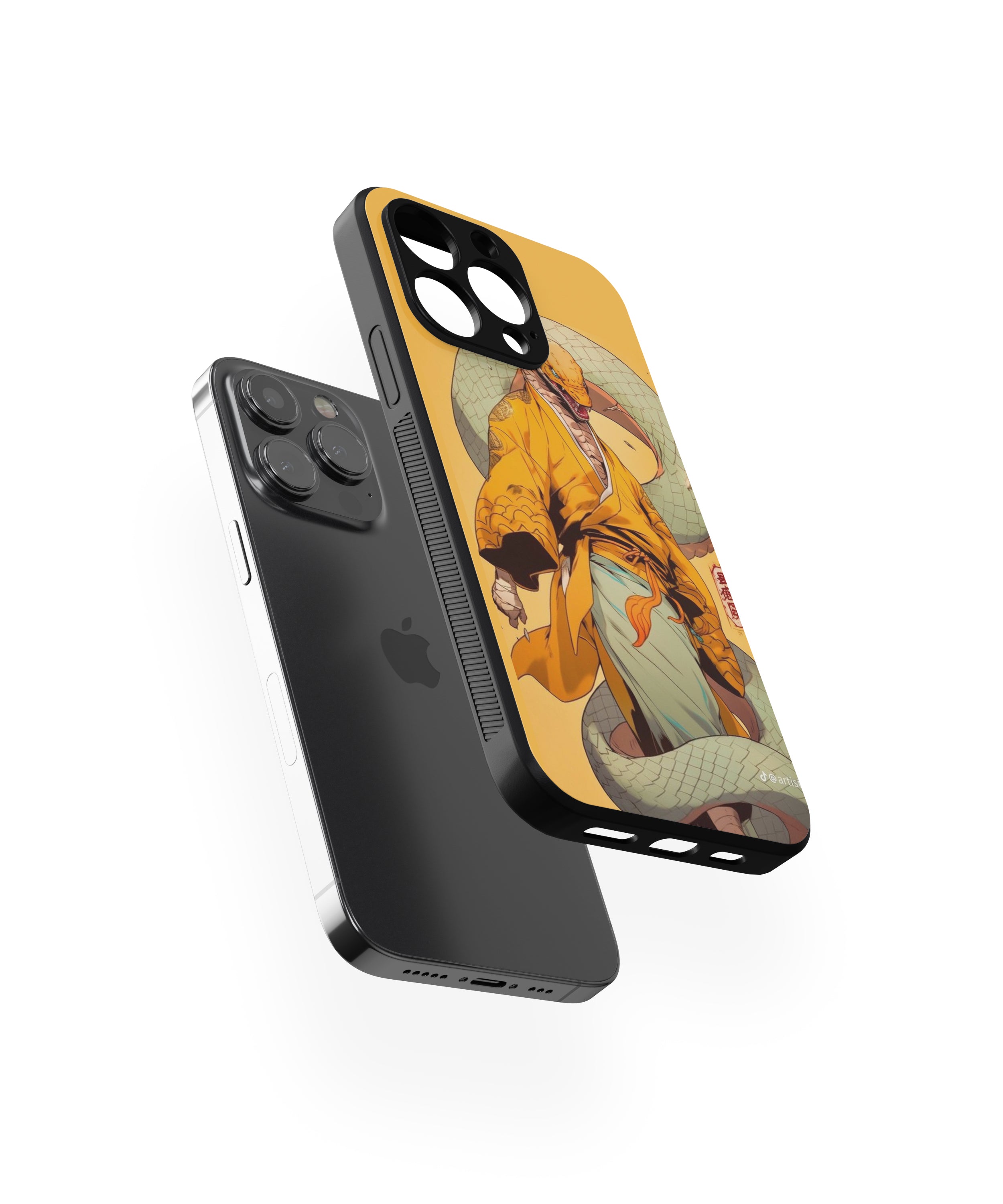 Snake Dragon Hybrid Metal TPU Case