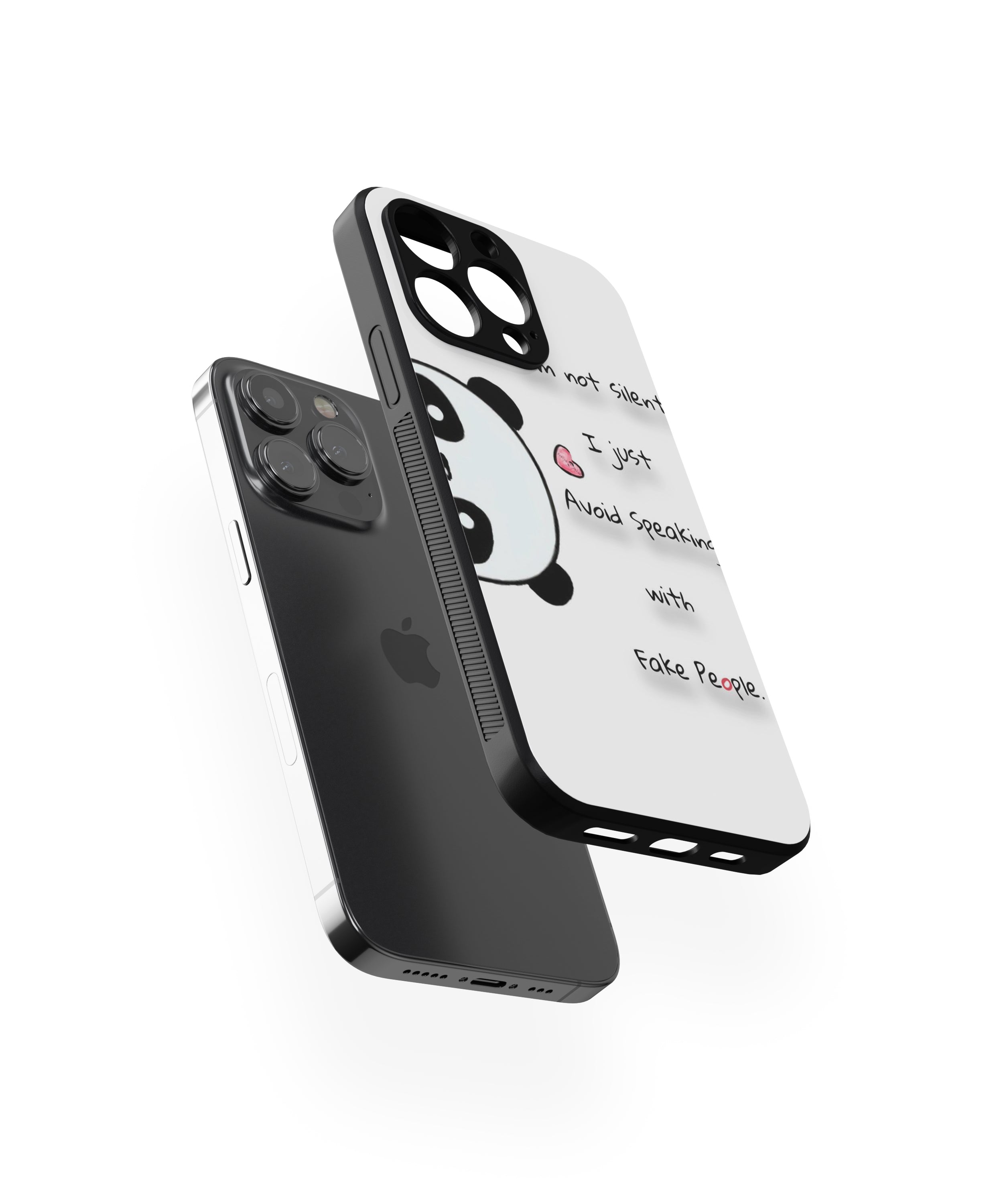 I just Avoid Speaking with Fake PeopleHybrid Metal TPU Case
