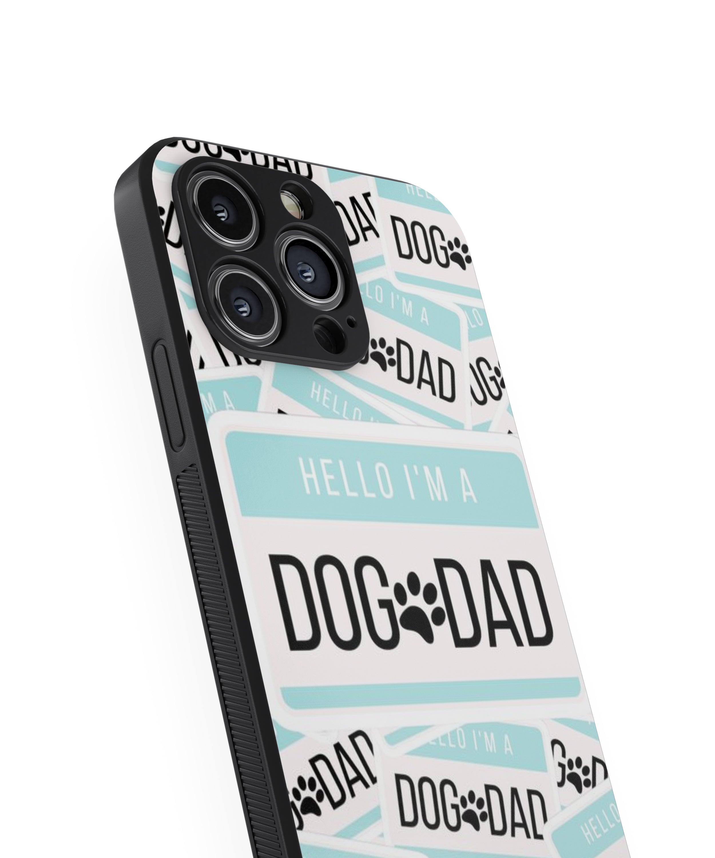 Hello I am a Dog Dad Hybrid Metal TPU Case