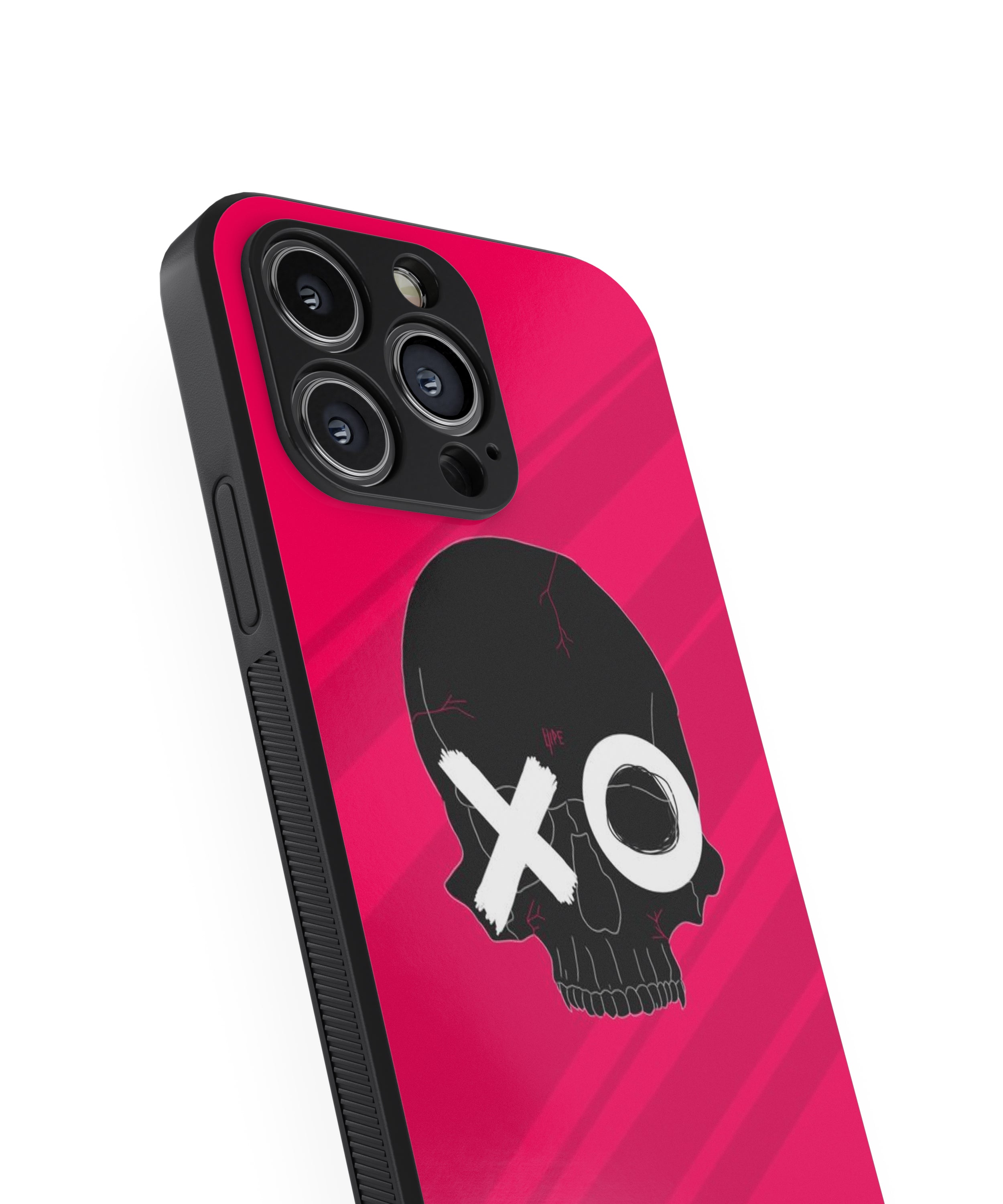 Red XO Hybrid Metal TPU Case