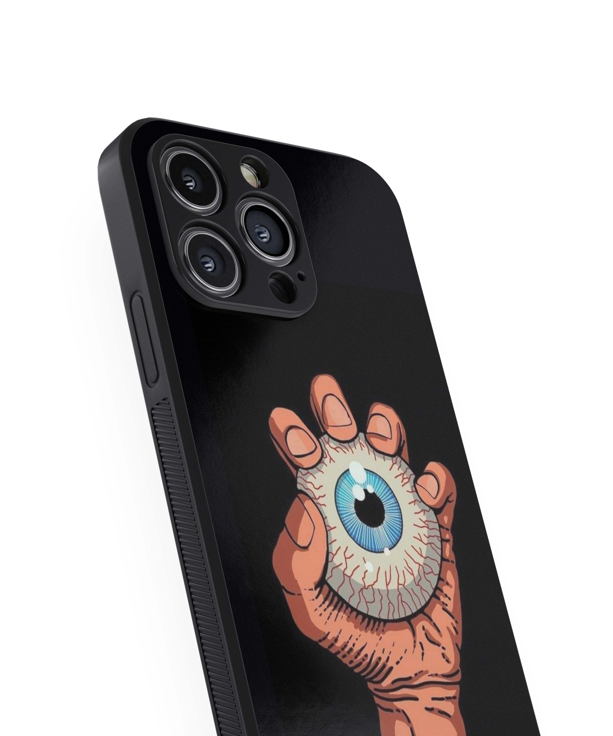 Evil Eye In Hand  Hybrid Metal TPU Case