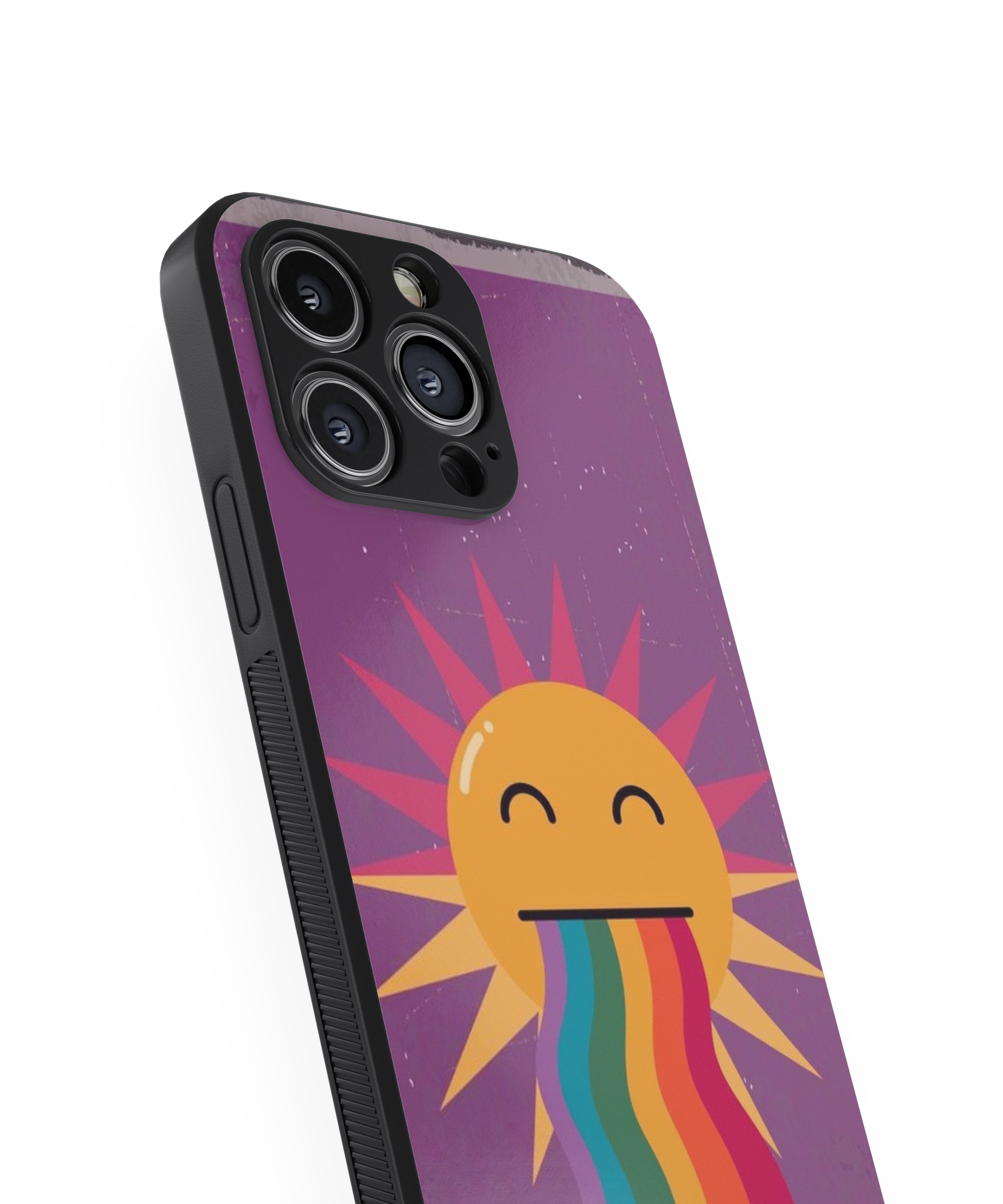 Rainbow Sun Hybrid Metal TPU Case