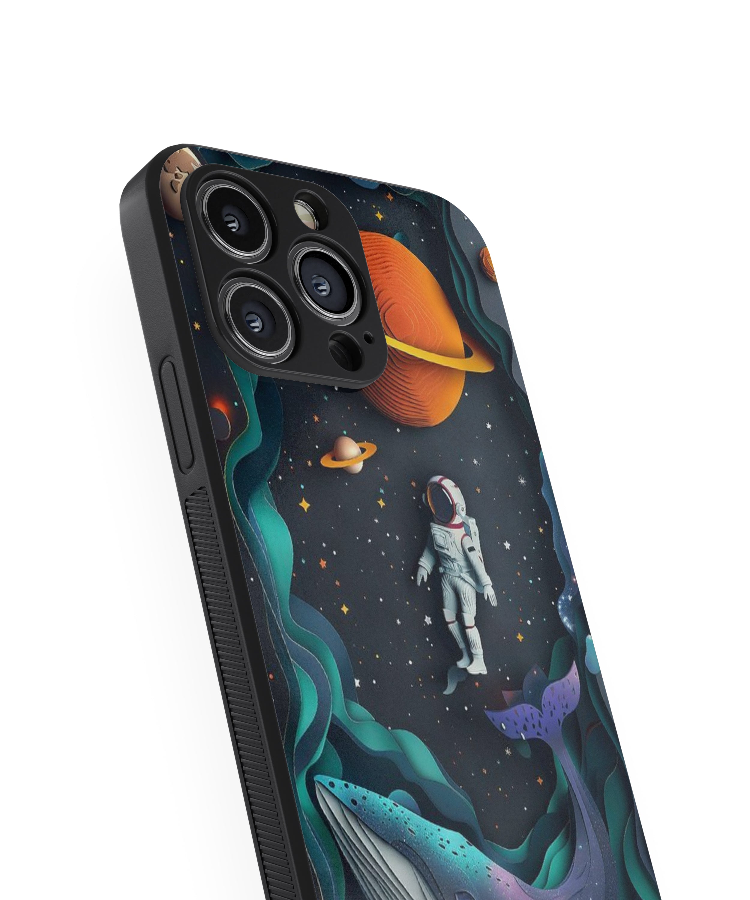 FISH & Astronaut Hybrid Metal TPU Case