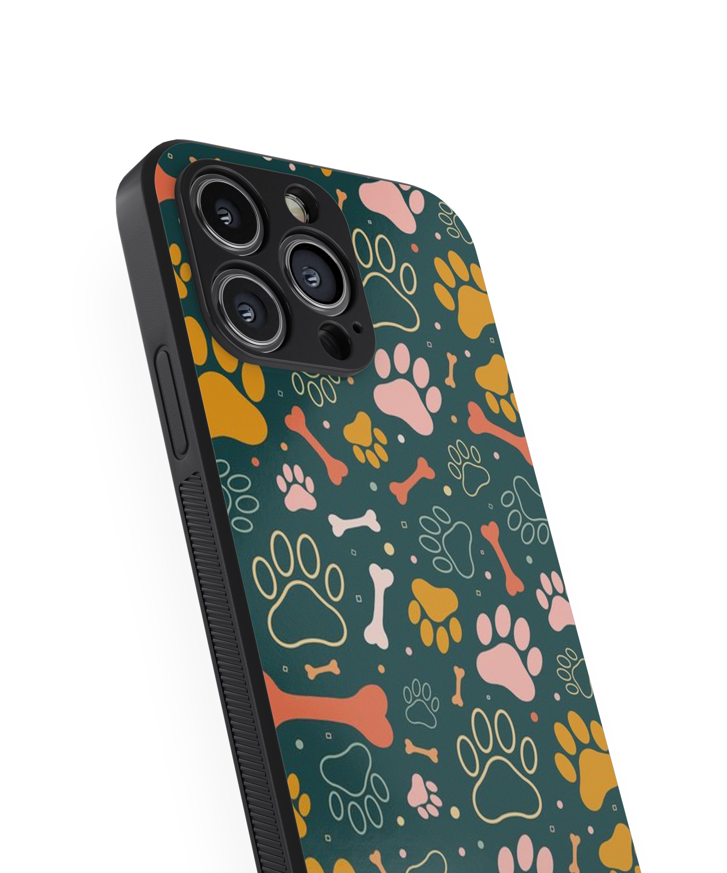 Pet Foot & Bone Hybrid Metal TPU Case