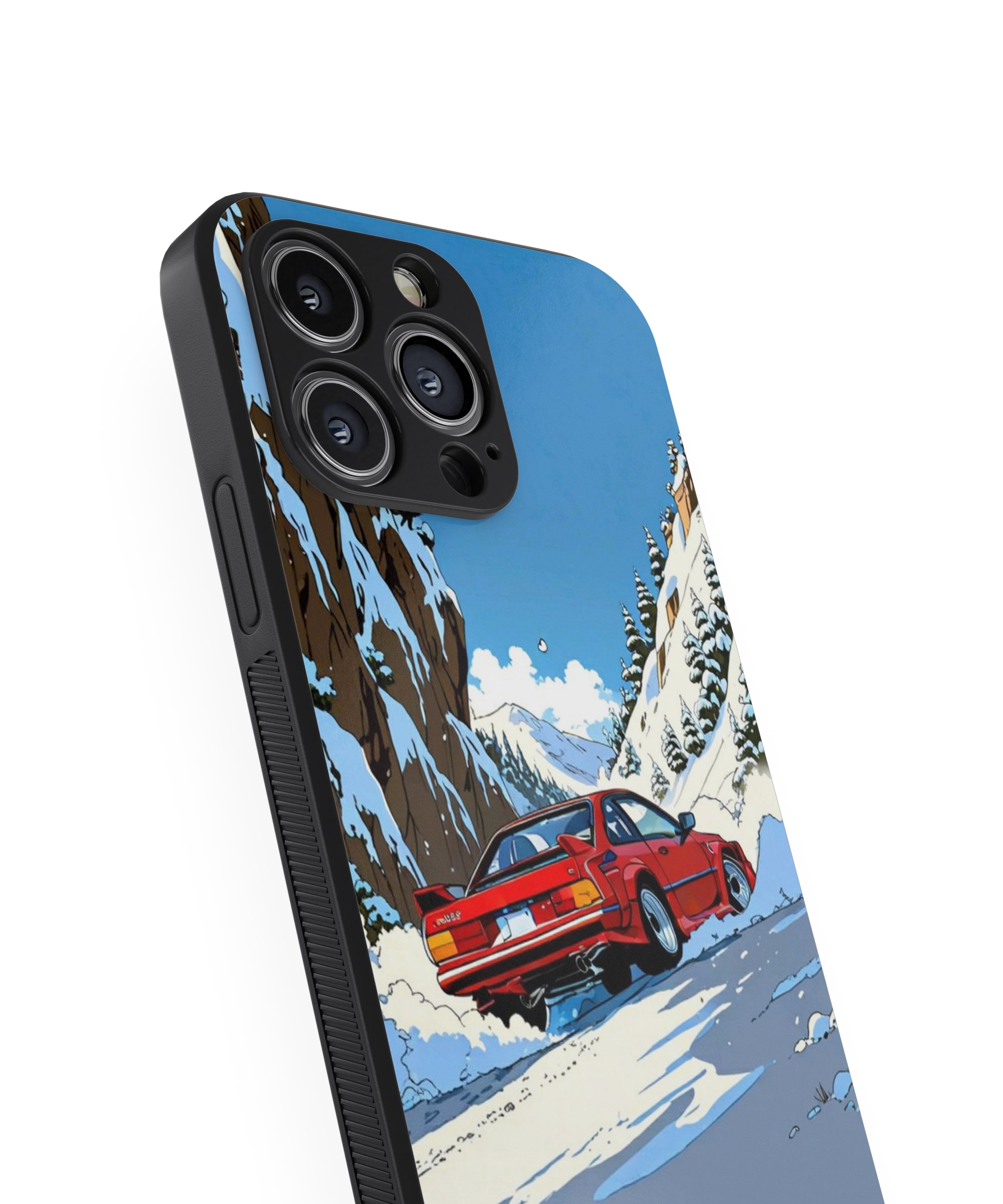 Car In Himalaya Hybrid Metal TPU Case