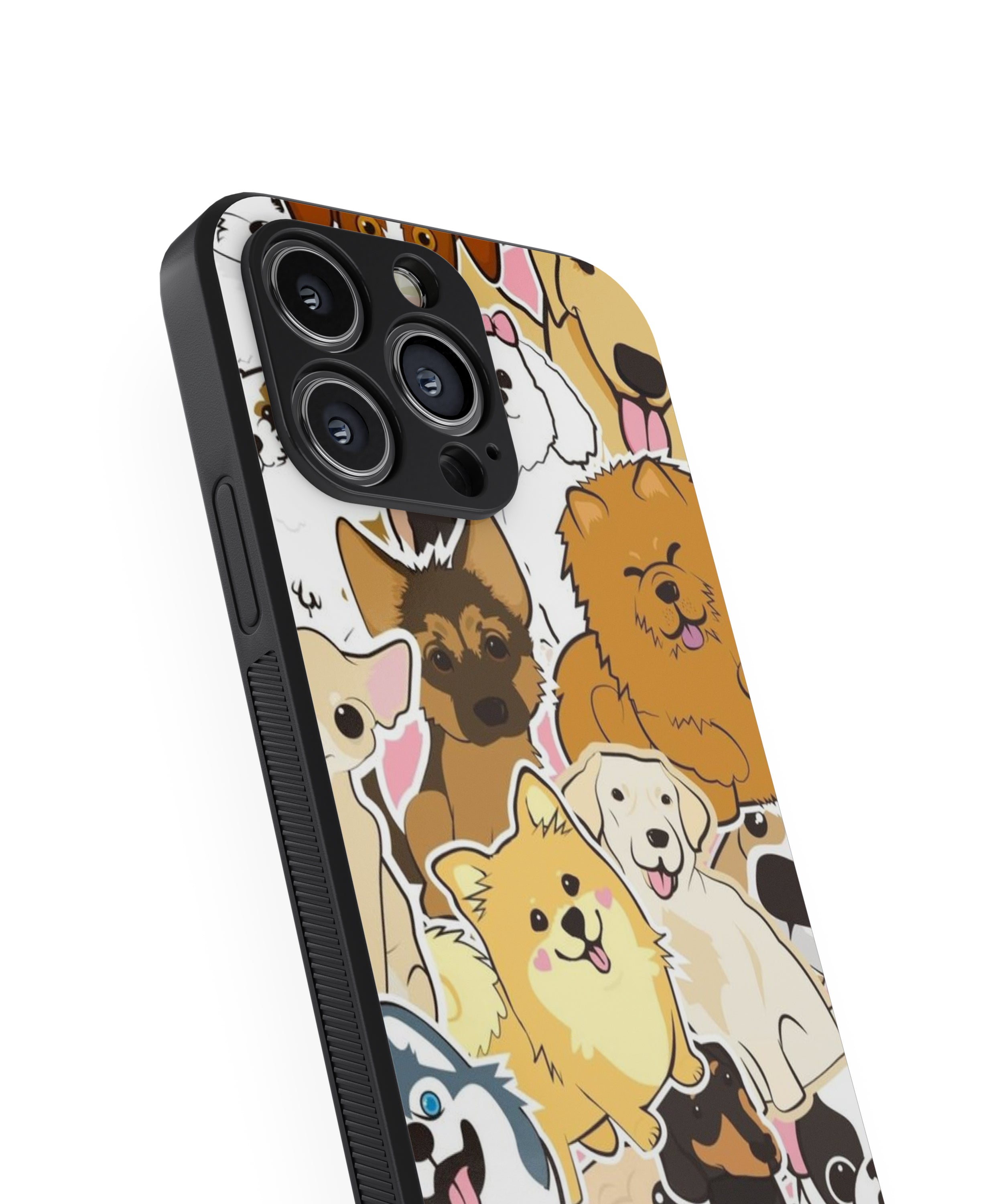 Many Types Dogs Hybrid Metal TPU Case