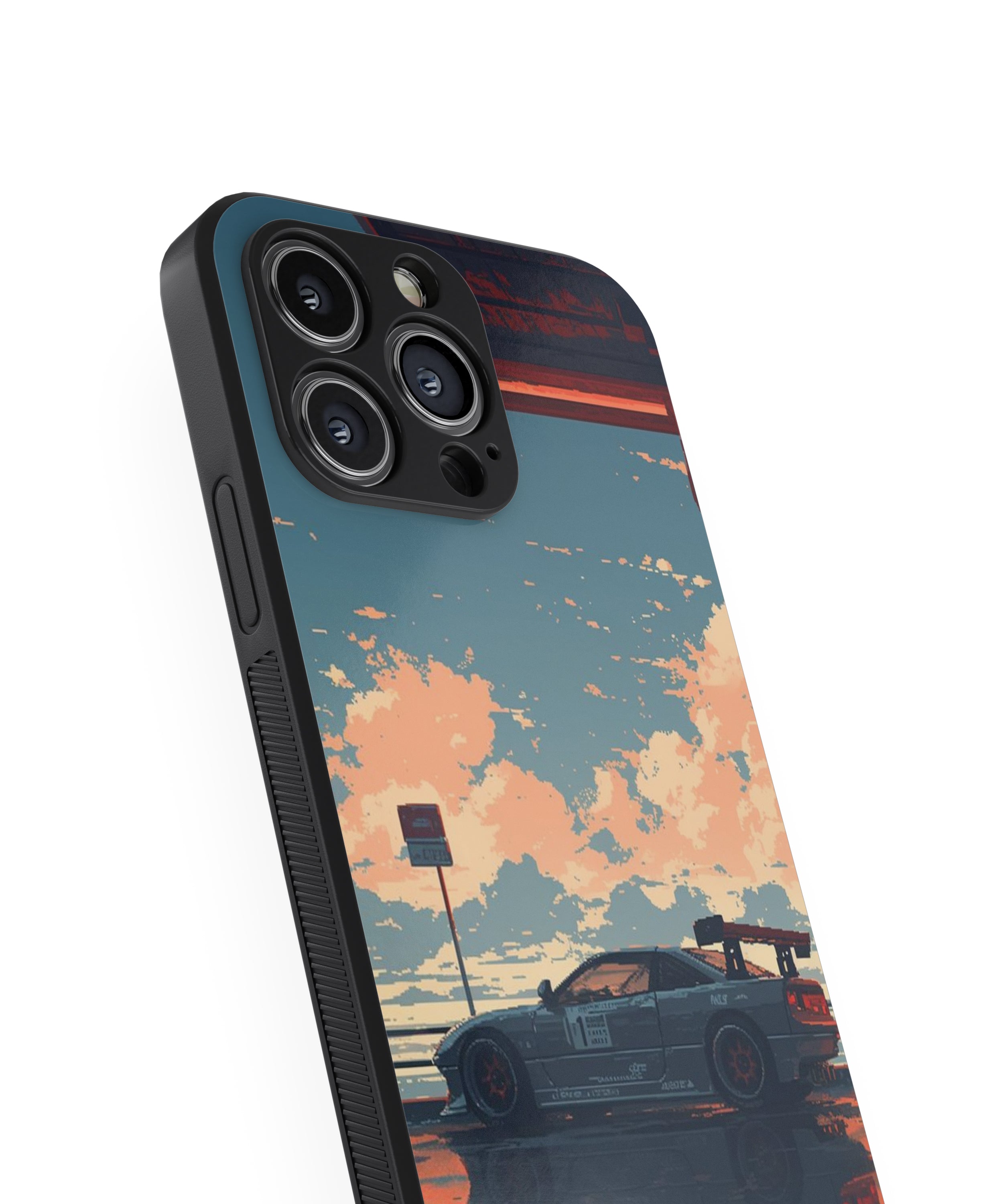 1 Racing Car Hybrid Metal TPU Case