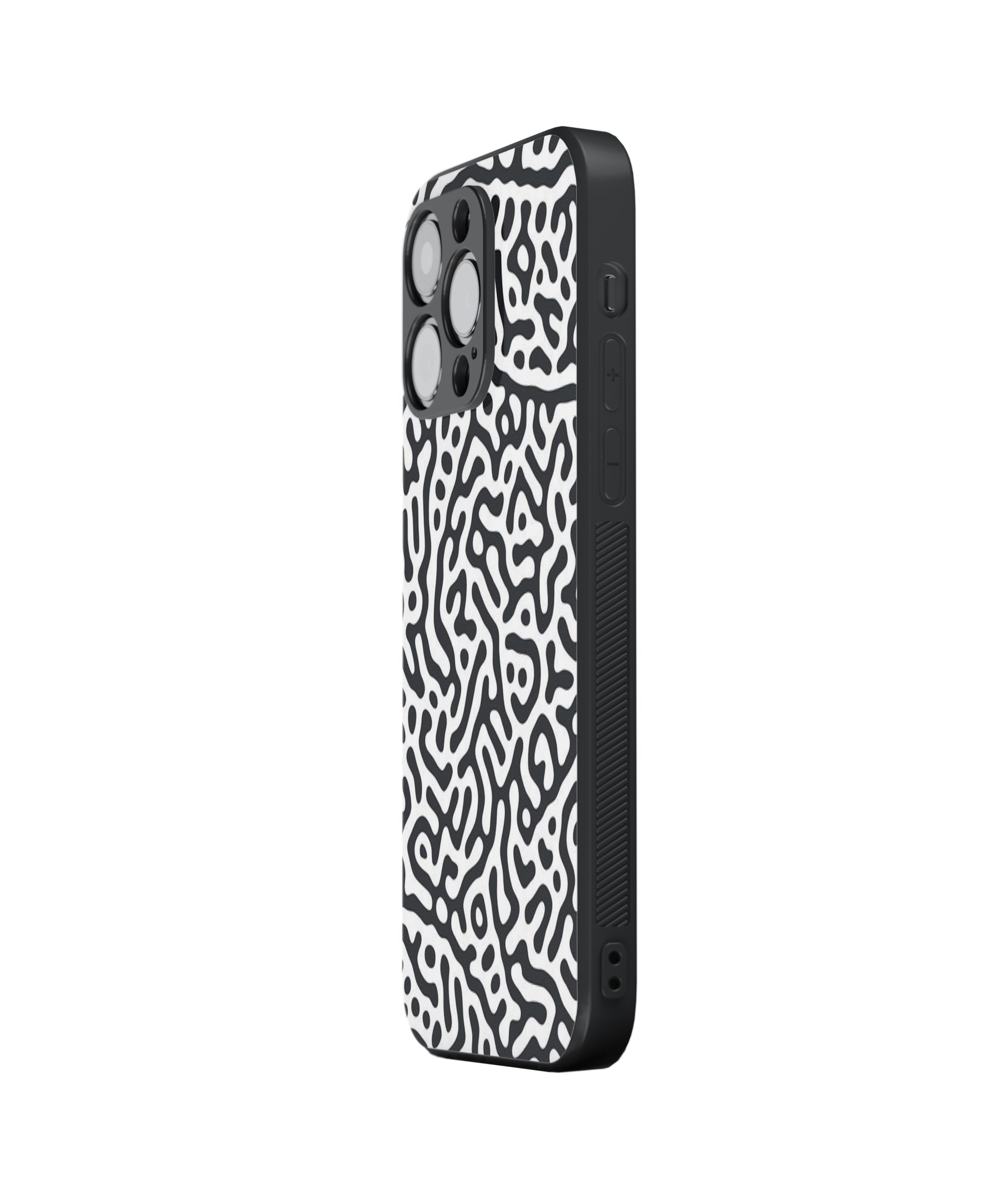 Seamless Trendy Pattern Hybrid Metal TPU Case