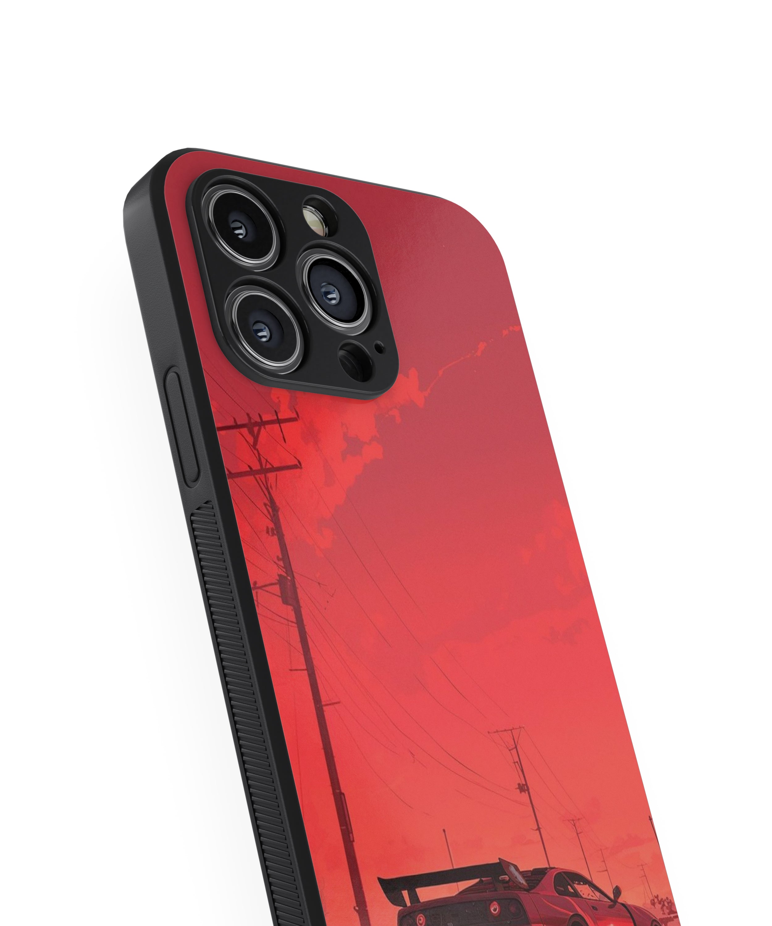 High Speed Racing Car Hybrid Metal TPU Case
