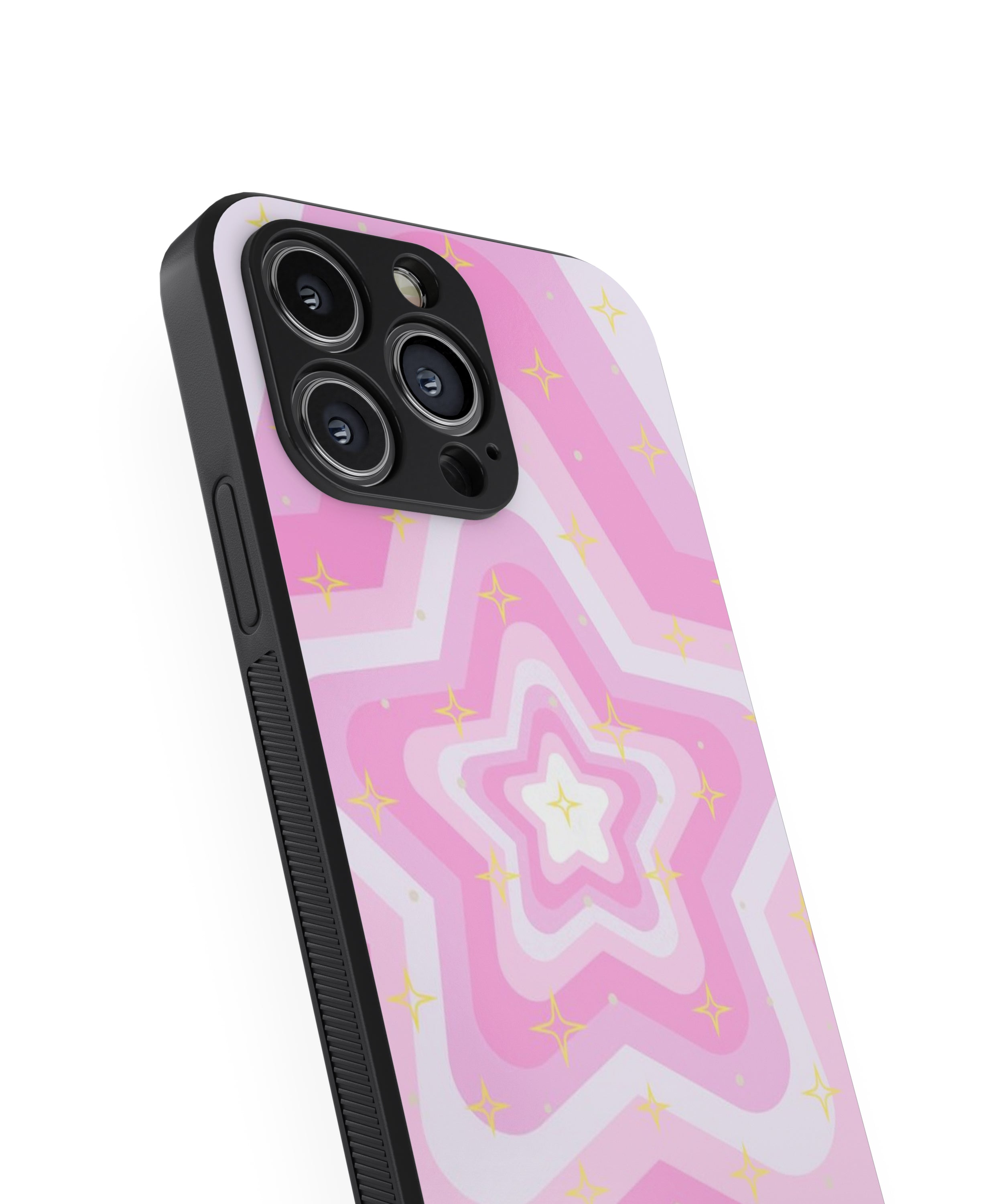 Pink Star Hybrid Metal TPU Case