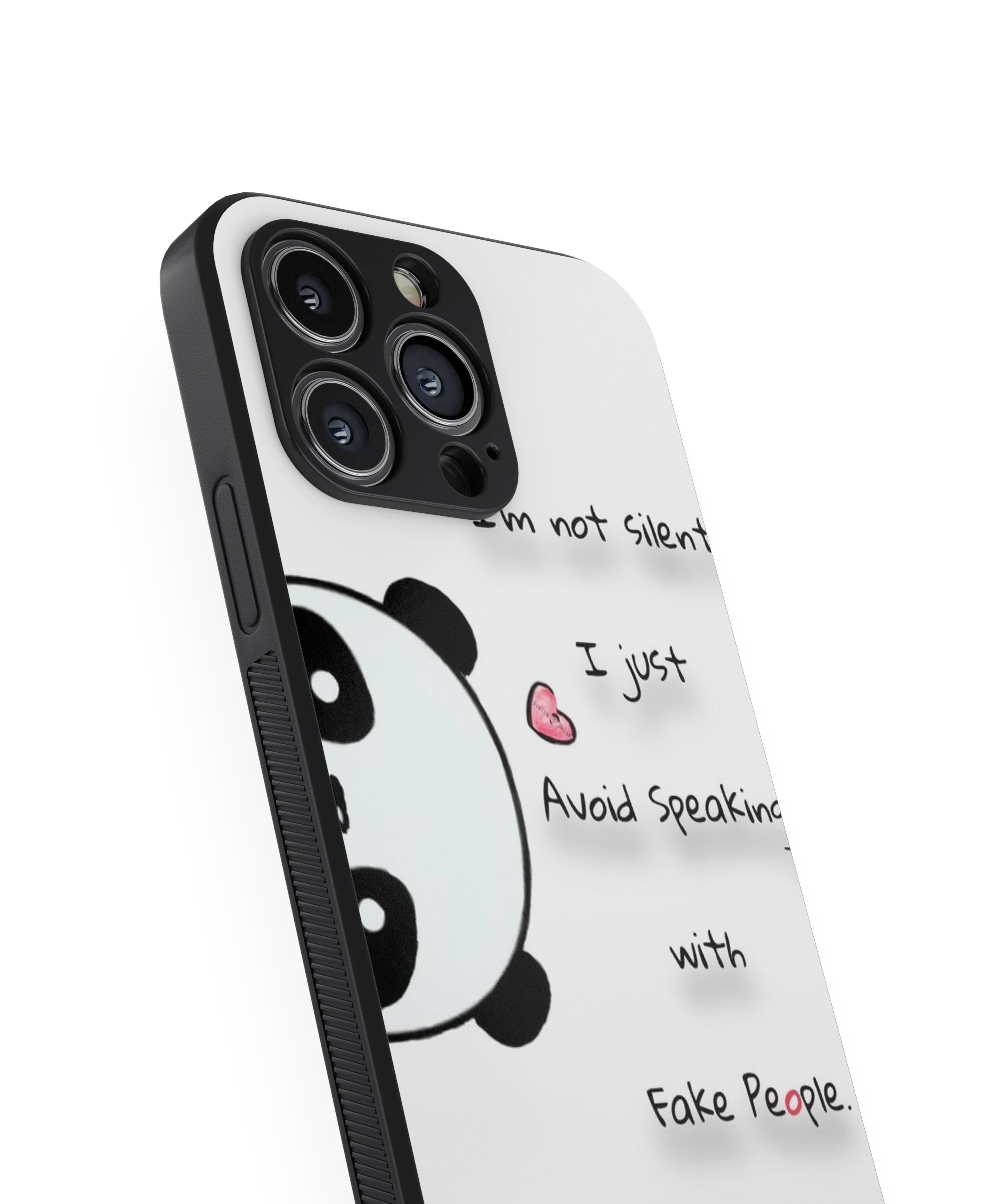 I just Avoid Speaking with Fake PeopleHybrid Metal TPU Case