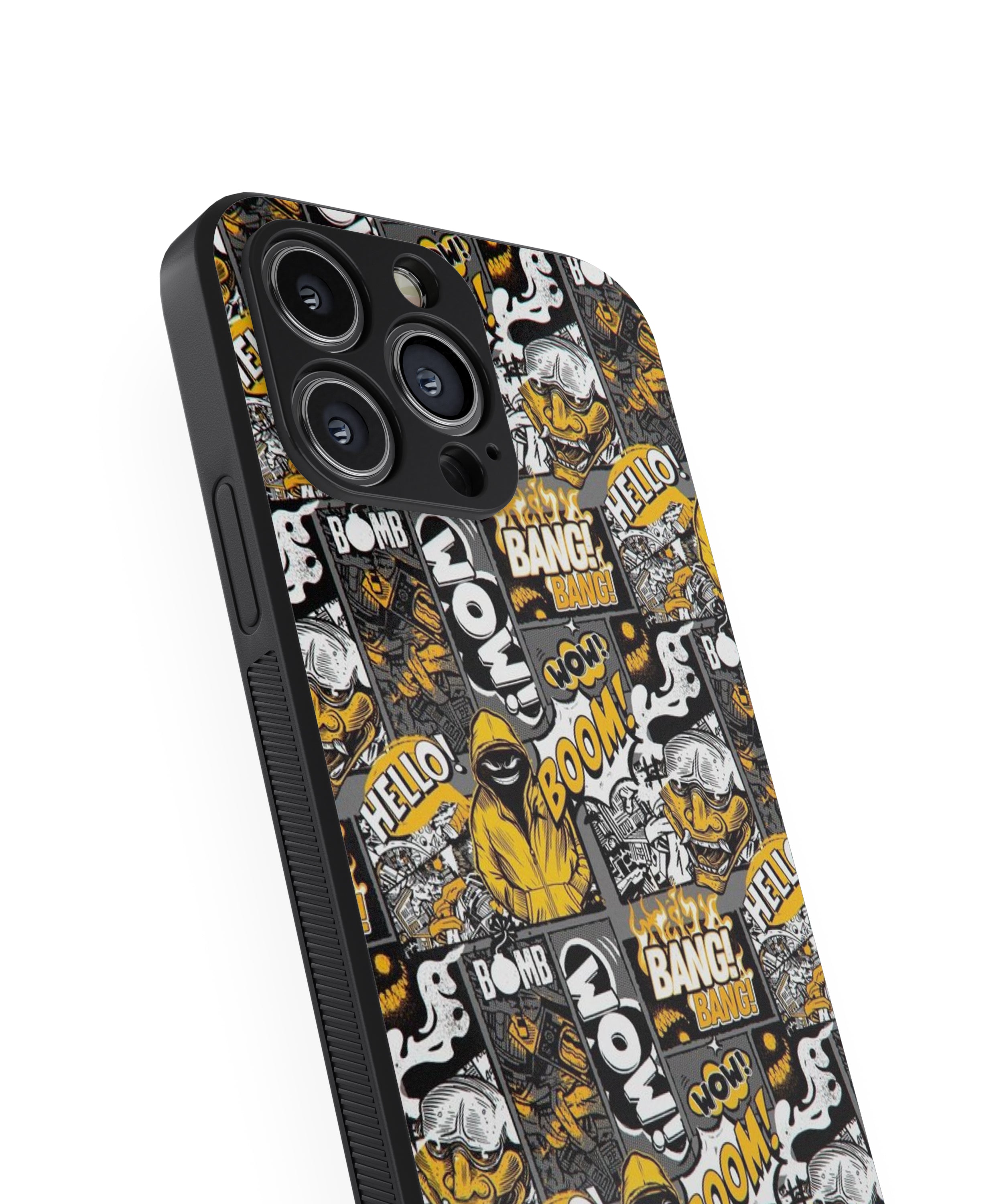Hello Boom Bang Hybrid Metal TPU Case