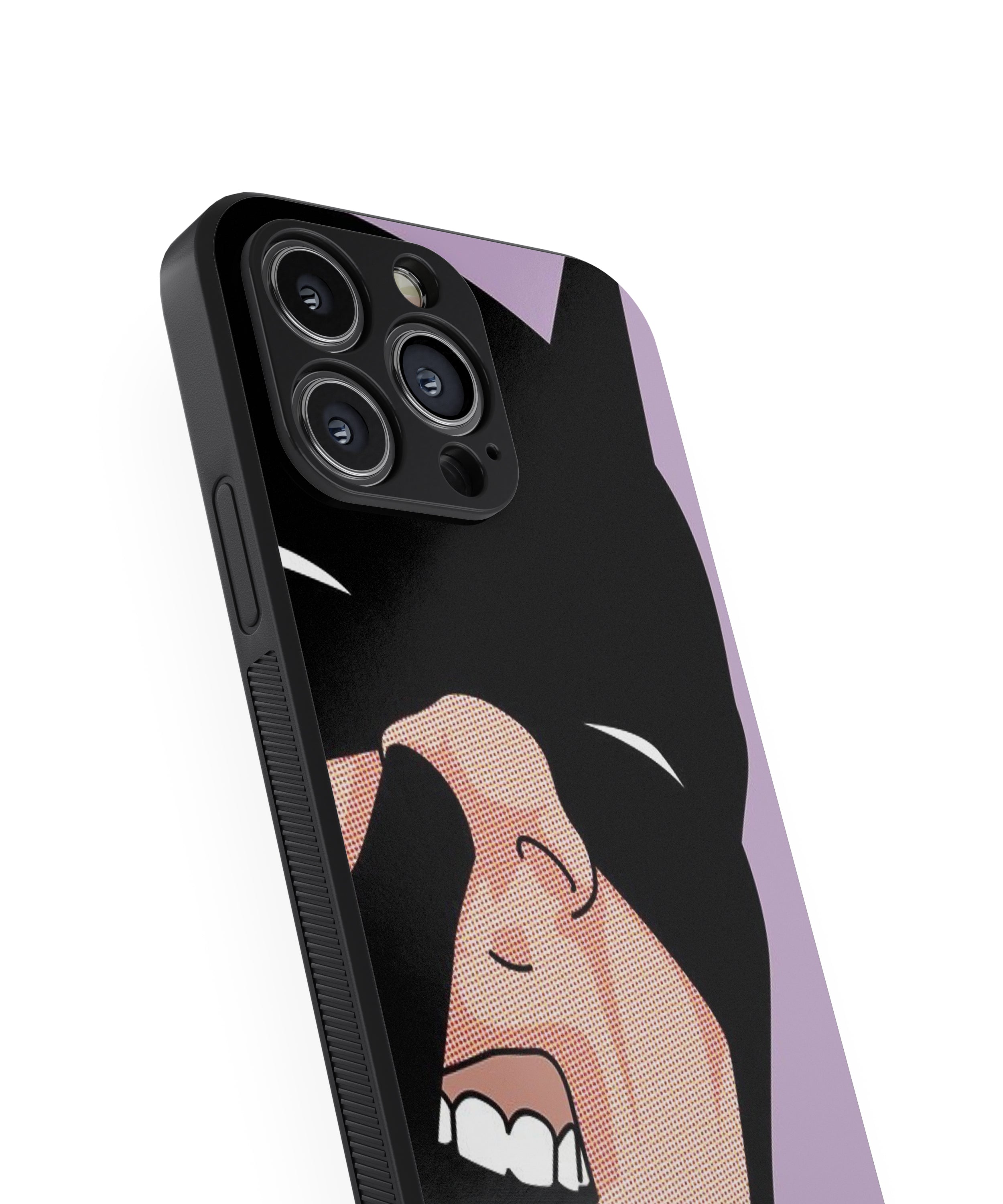 Bat Men Purple Hybrid TPU Case