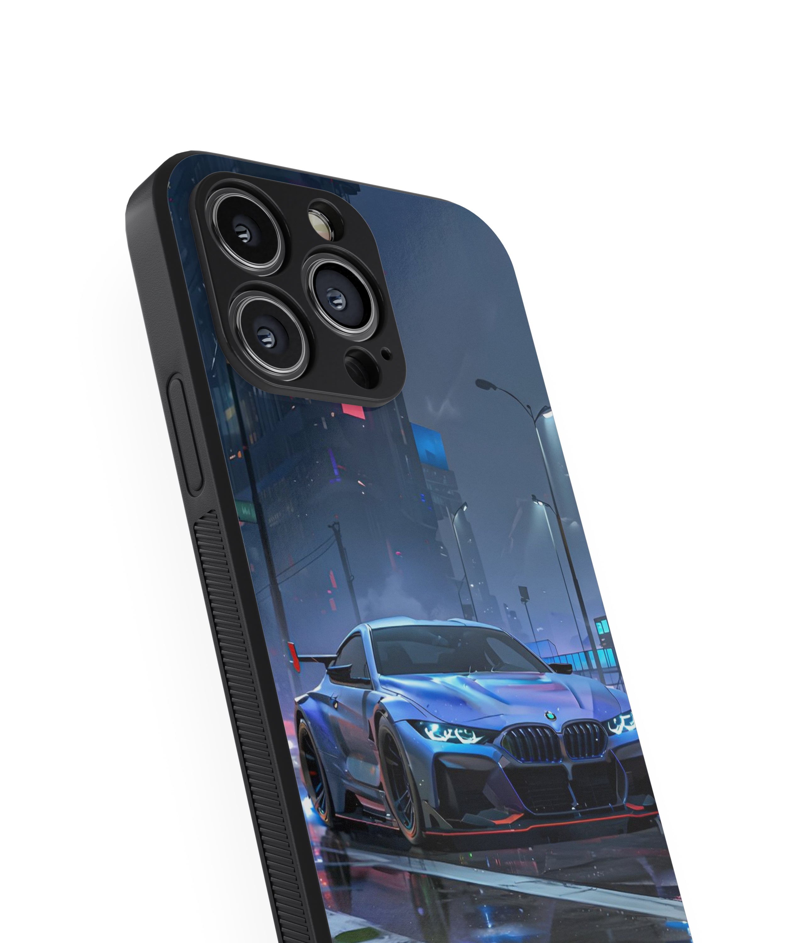 Blue Reflection Car Hybrid Metal TPU Case