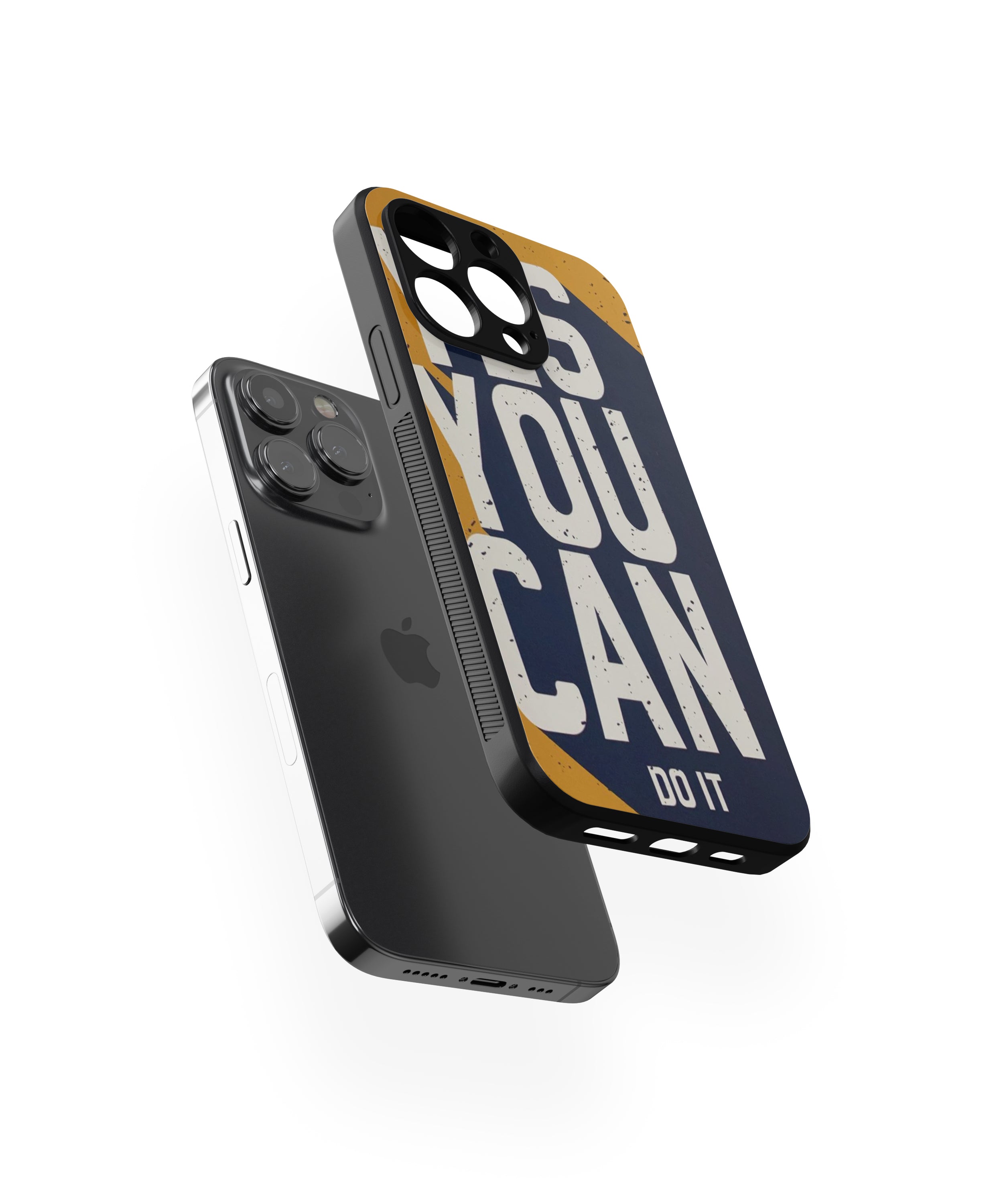 Yes You Can Do It Hybrid Metal TPU Case