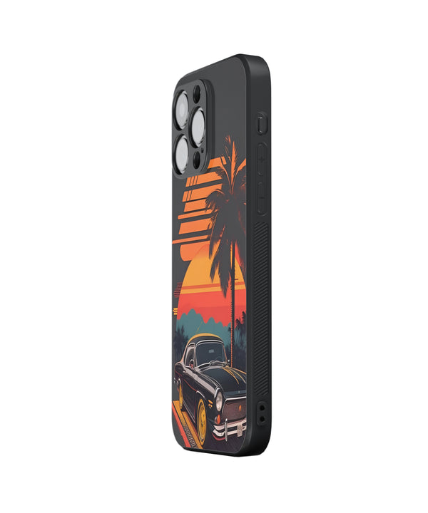 Classic Vintage Car Hybrid Metal TPU Case