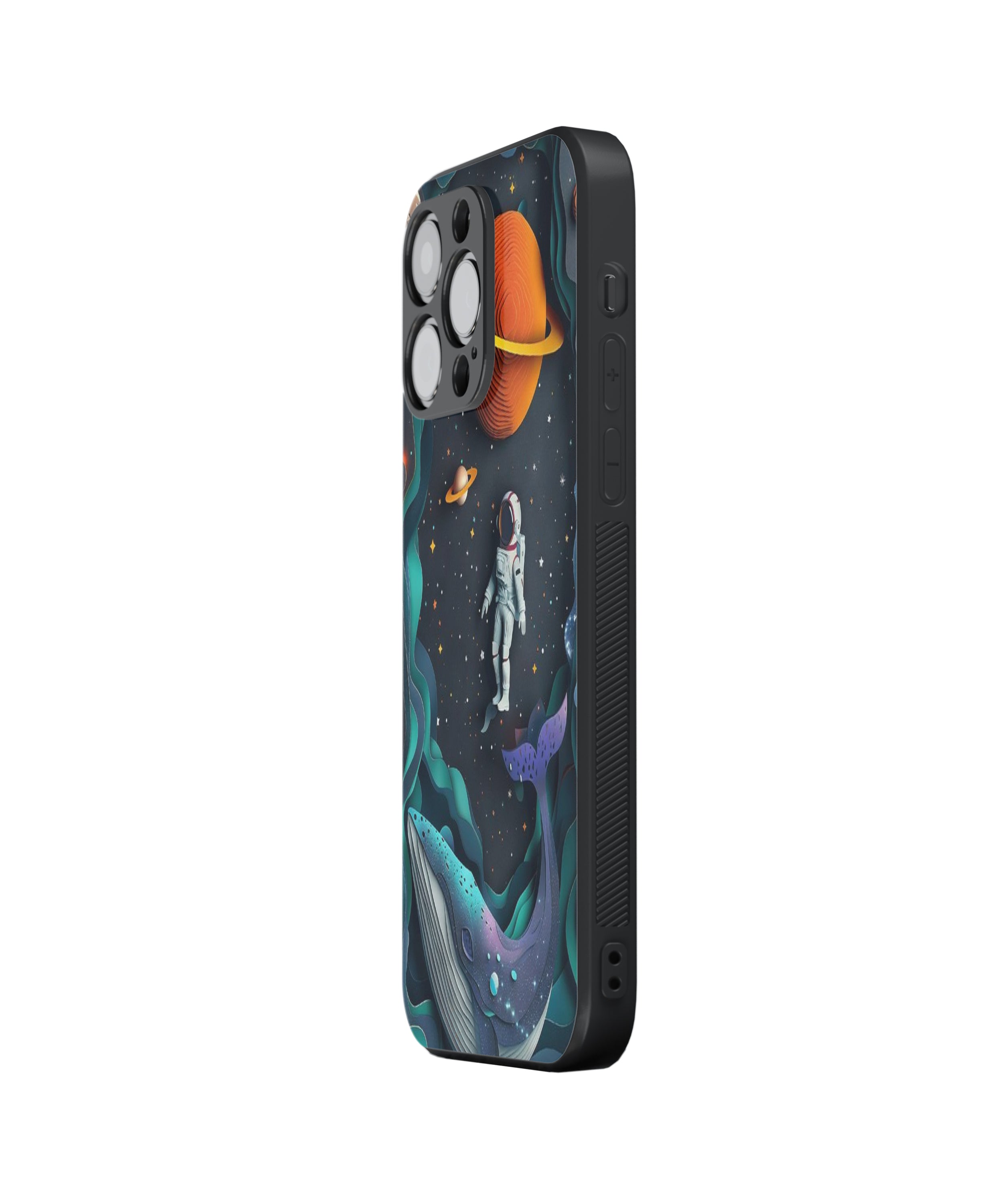 FISH & Astronaut Hybrid Metal TPU Case